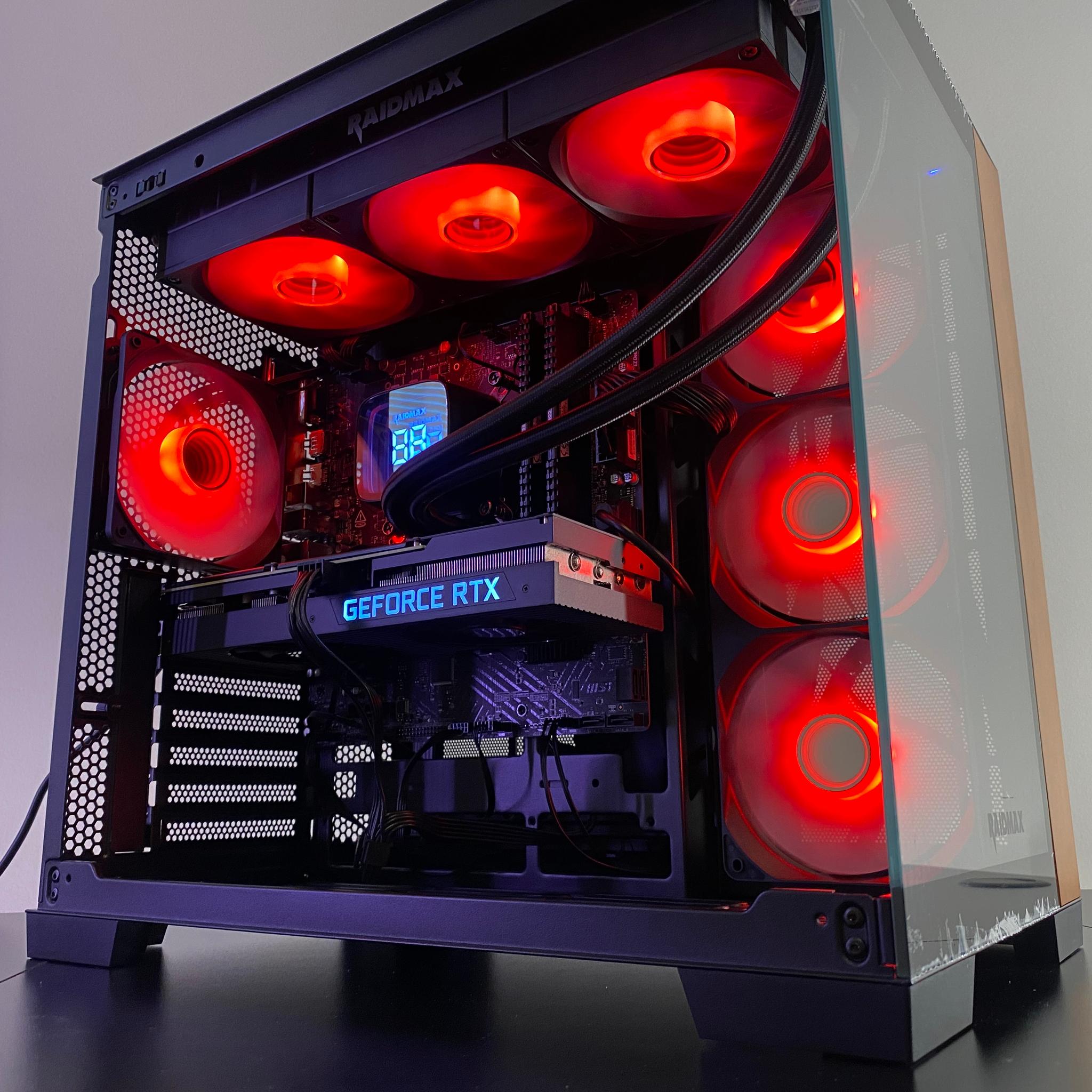 Black RGB Gaming PC | RTX 3070 8GB | Intel Core i7-12700 | 32GB DDR4 | 1TB NVMe SSD | 360mm Liquid C