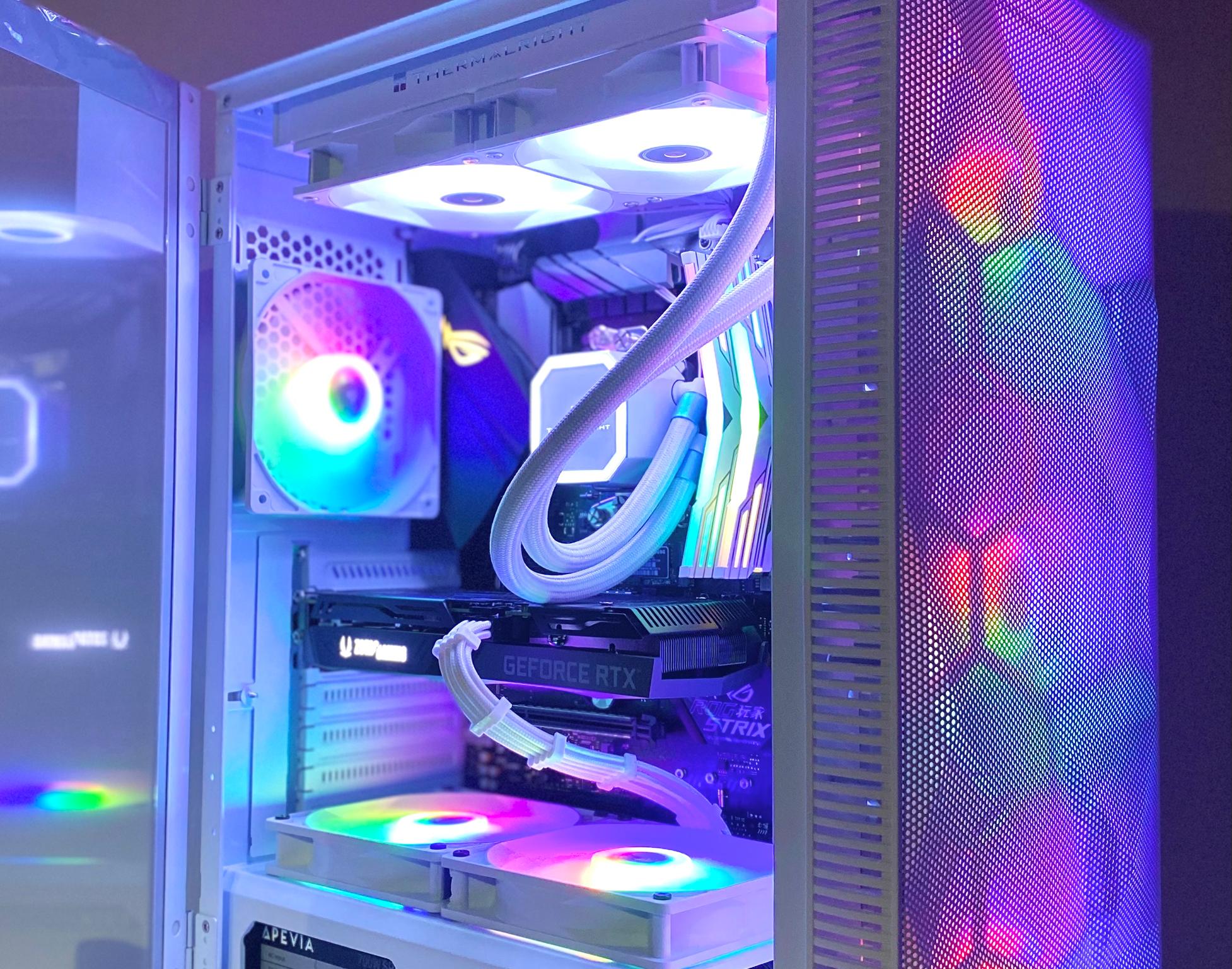 (Liquid Cooled) White⚪️Gaming PC| RTX 3060TI | Ryzen 5@4GHz| 16GB DDR4 RAM| 1TB NVMe SSD| Windows 11