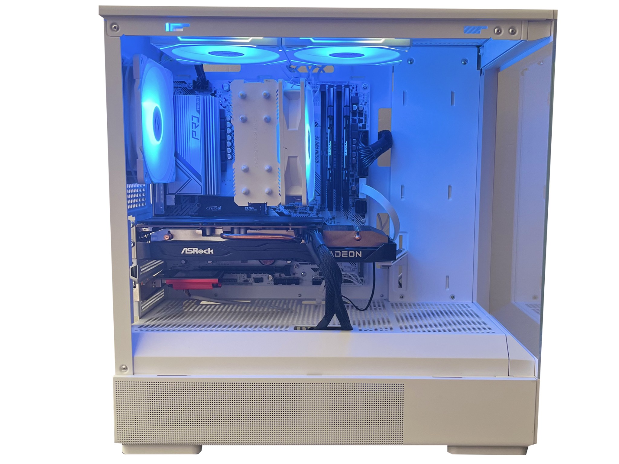 ALL WHITE ESPORTS BUILD - RX7600 - 5600x - 32GB RAM - 1TB SSD