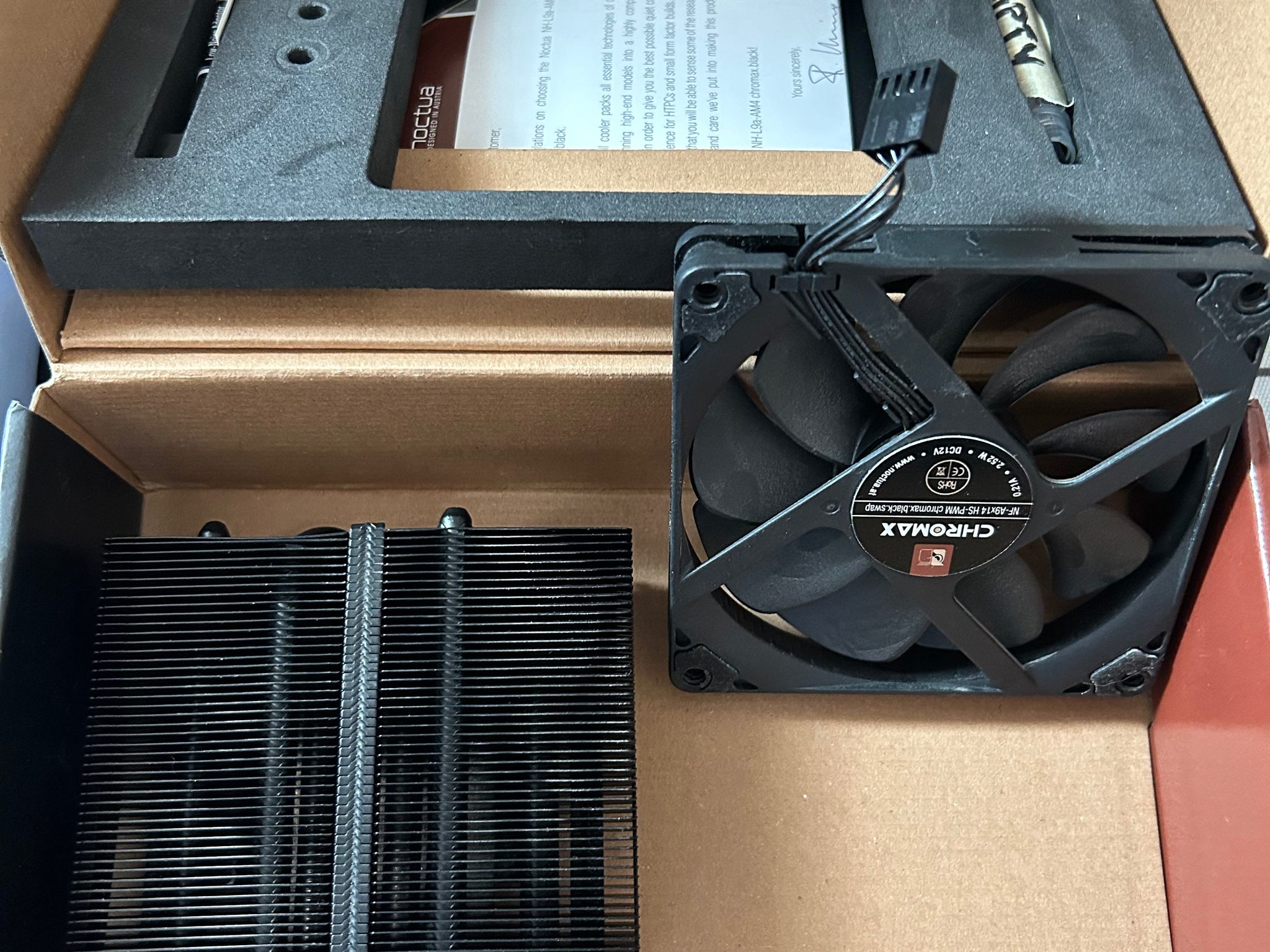 Used Noctua Chromax Black Low Profile NH-L9A-AM4