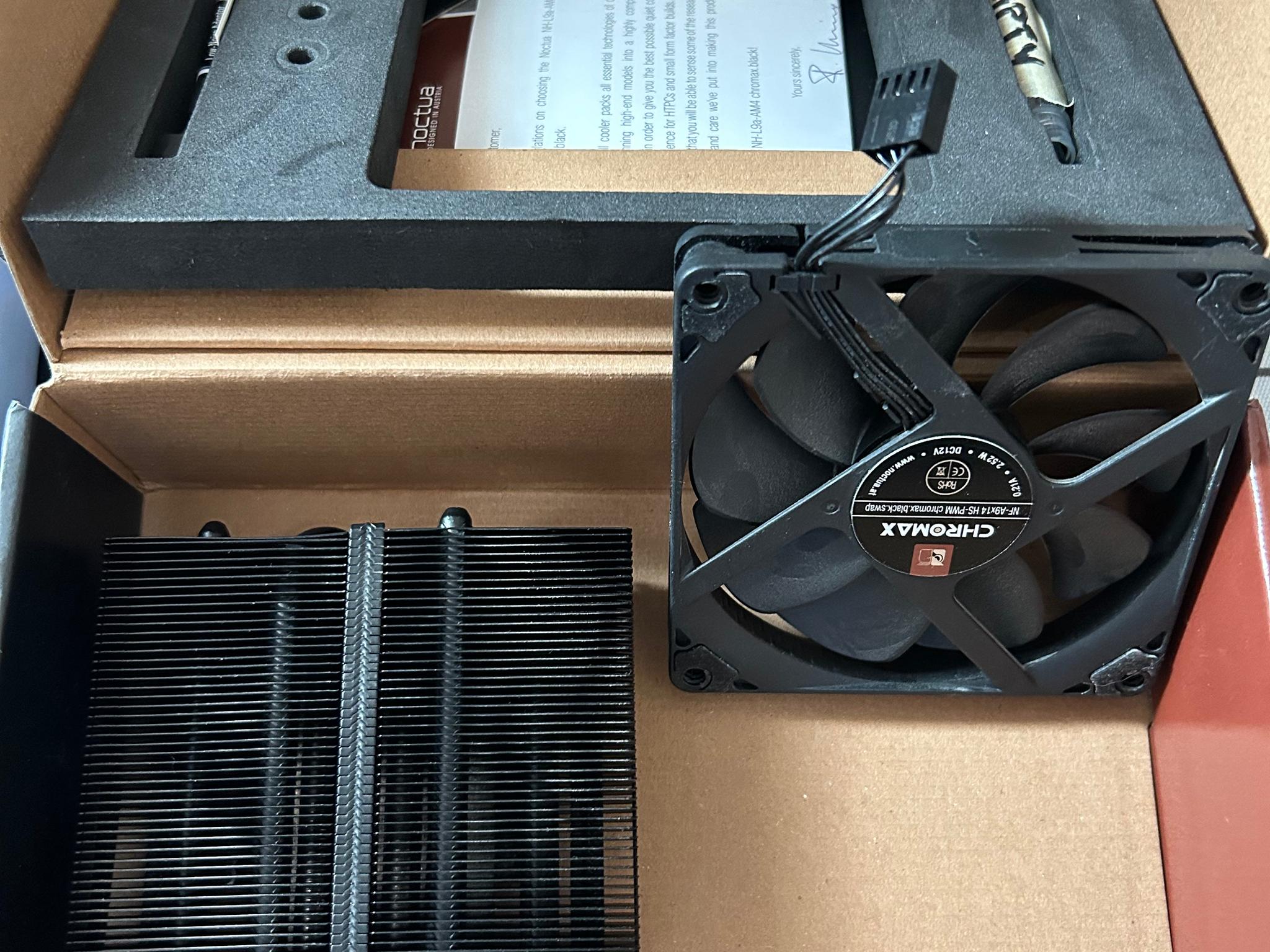 Used Noctua Chromax Black Low Profile NH-L9A-AM4