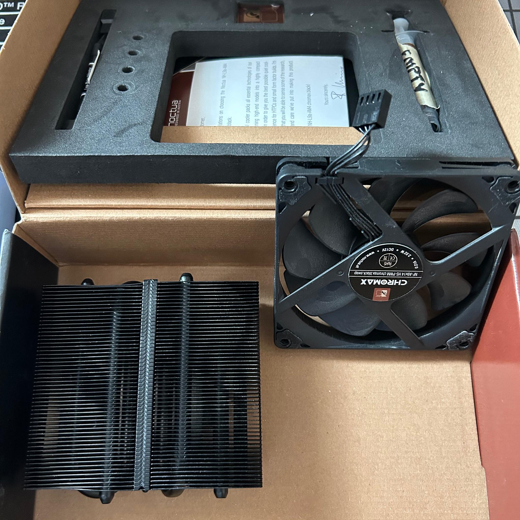Used Noctua Chromax Black Low Profile NH-L9A-AM4