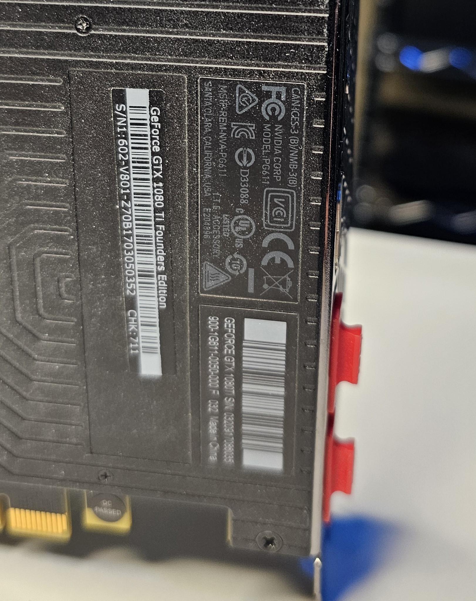 MSI 1080 TI Founders Edition