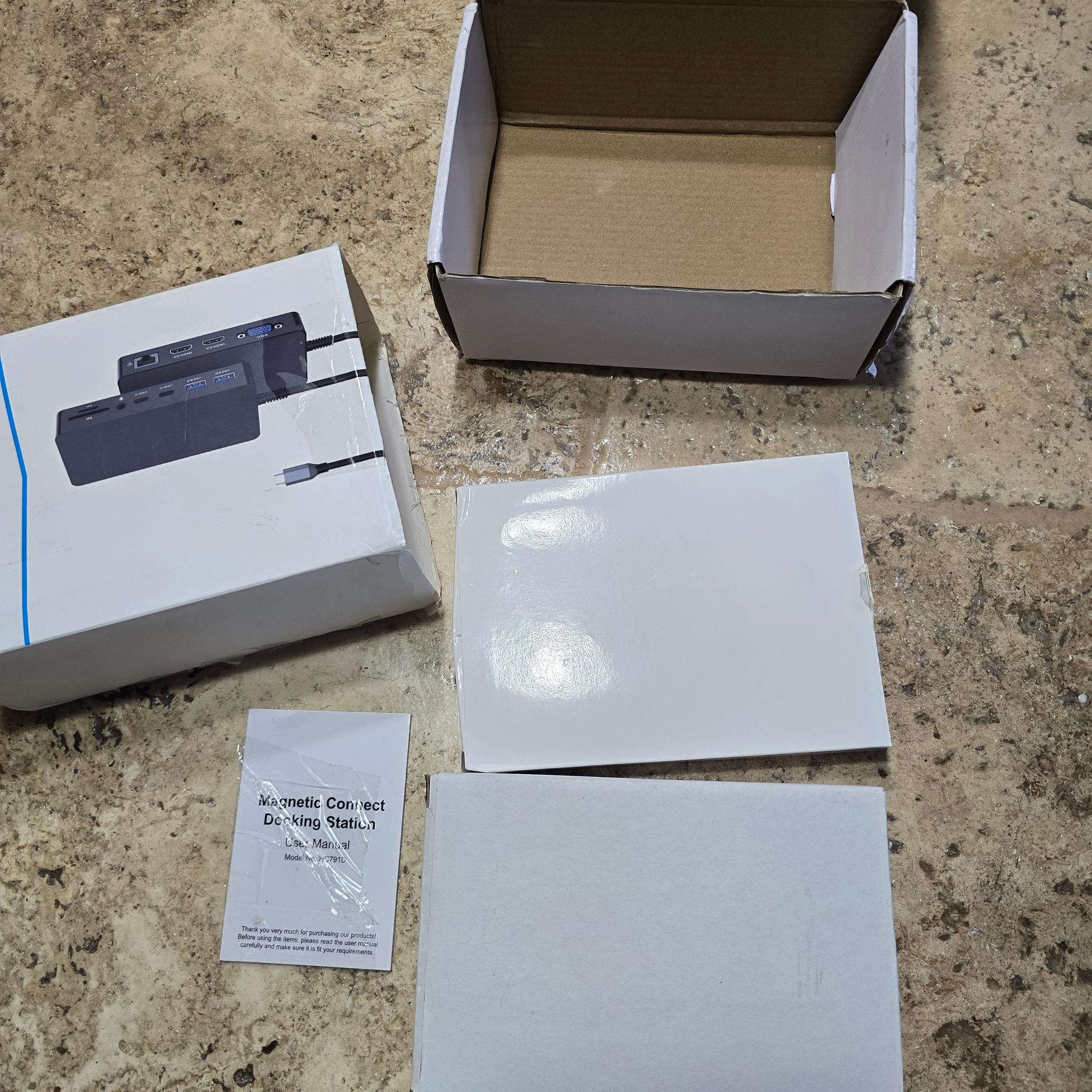 Thunderbolt 4 Dock Dual HDMI+VGA with Power Adapter Compatible with Surface Pro USB C MacBook