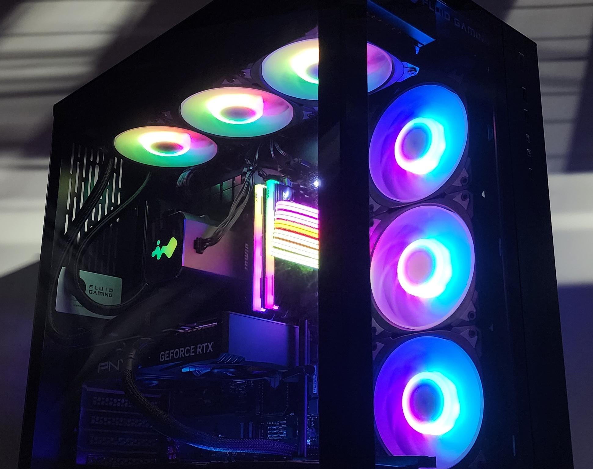 Gaming PC Ryzen 7 9700X 32GB RAM 2TB SSD RTX 4070 SUPER 12GB Windows 11 Computer