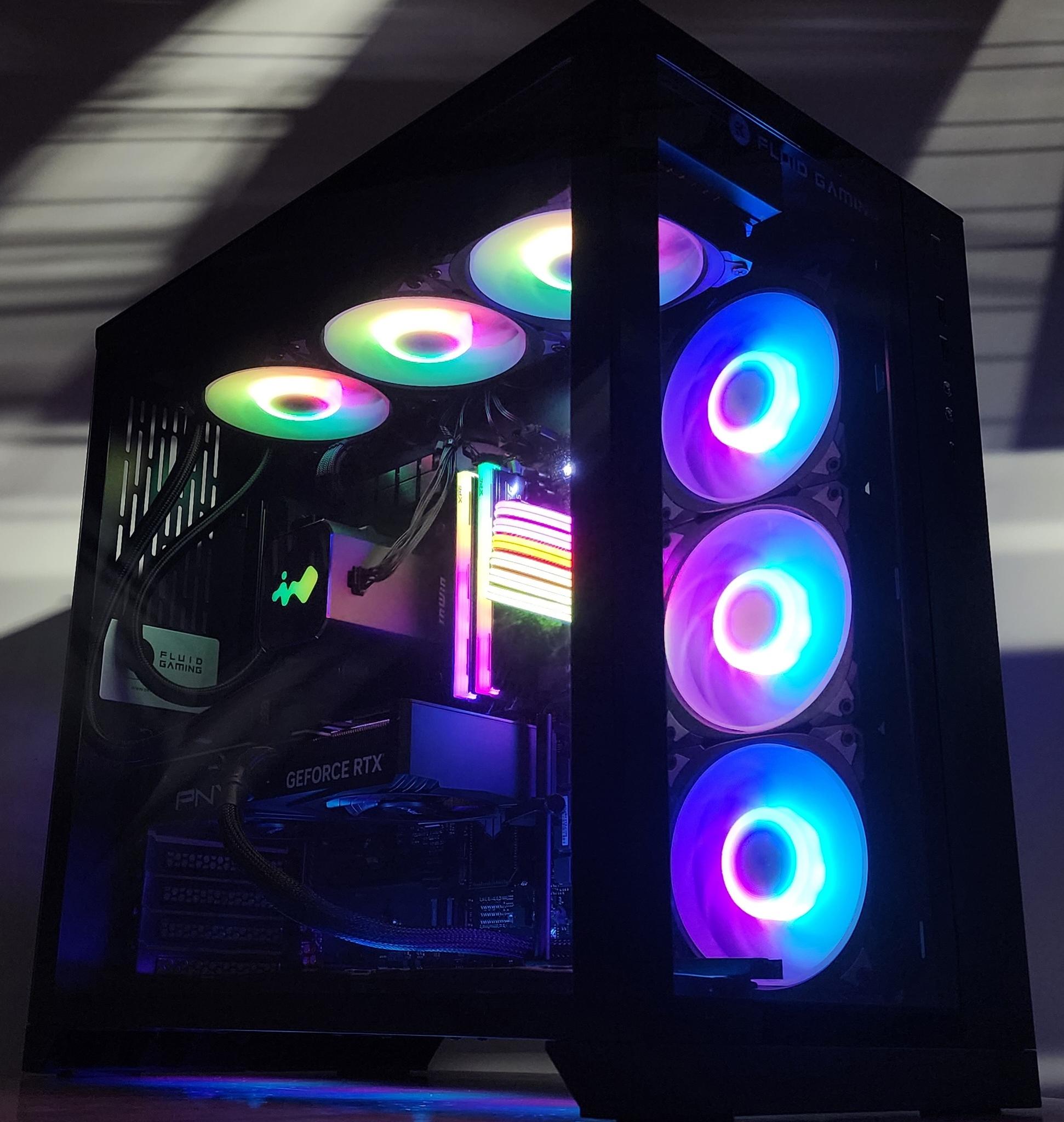 Gaming PC Ryzen 7 9700X 32GB RAM 2TB SSD RTX 4070 SUPER 12GB Windows 11 Computer