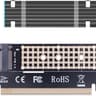 Card with M2 Aluminum Heat Sink for PCI-e NGFF SSD