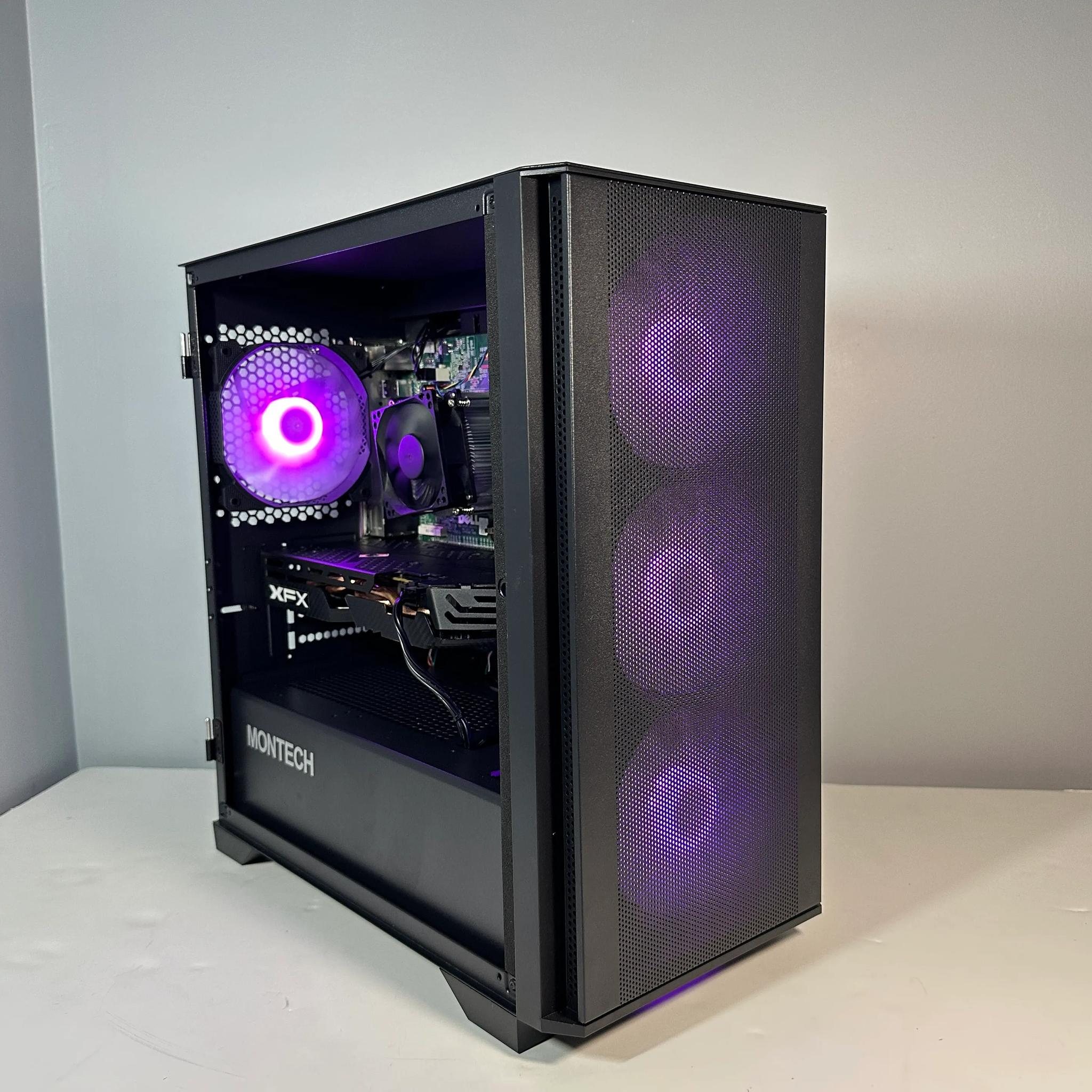 Intel i7 4790/AMD RX 580 8GB Custom RGB Gaming PC BundleW/Keyboard/Mouse/Headset & Mic