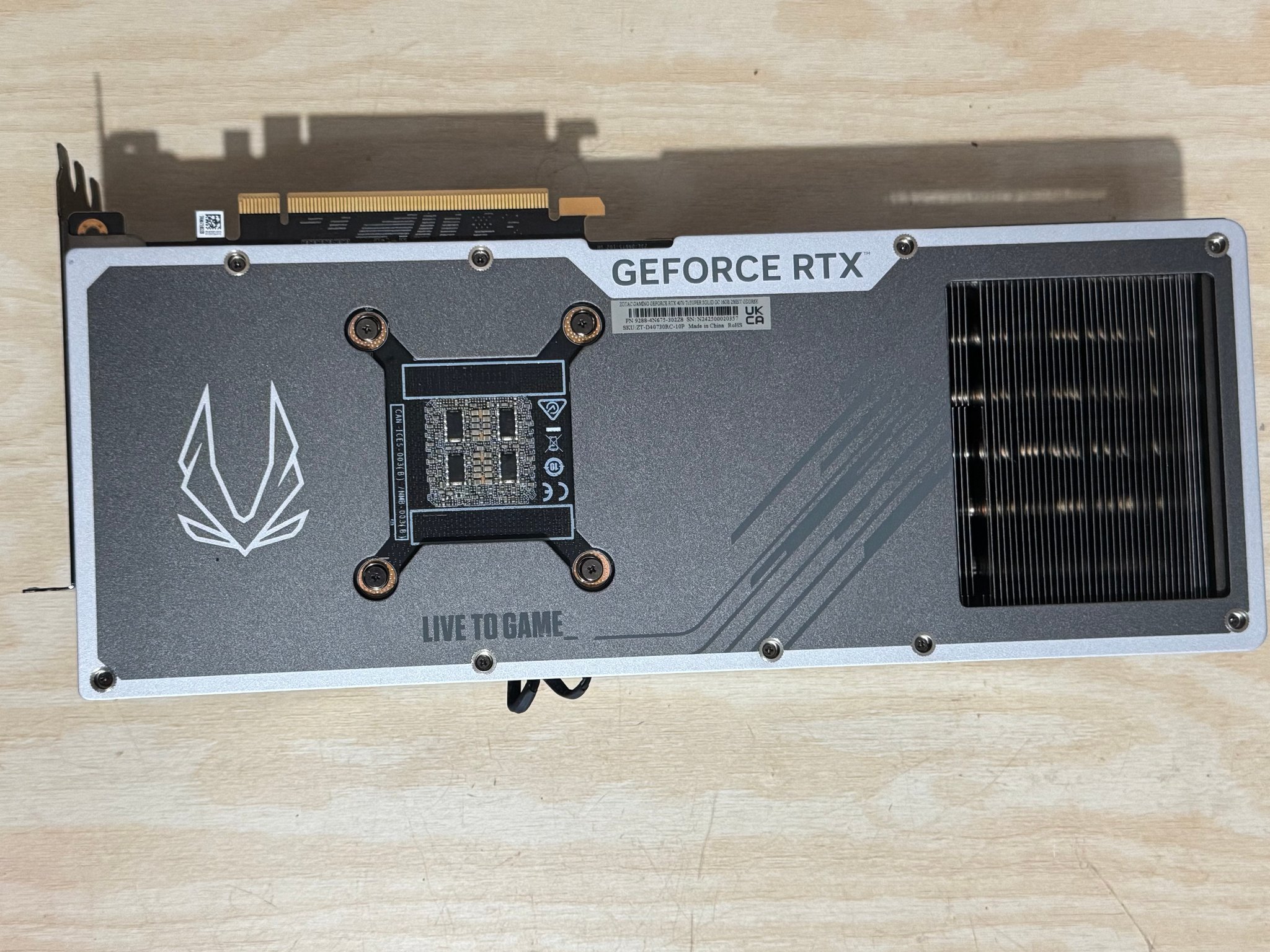 Zotac GAMING Trinity GeForce RTX 4070 Ti SUPER