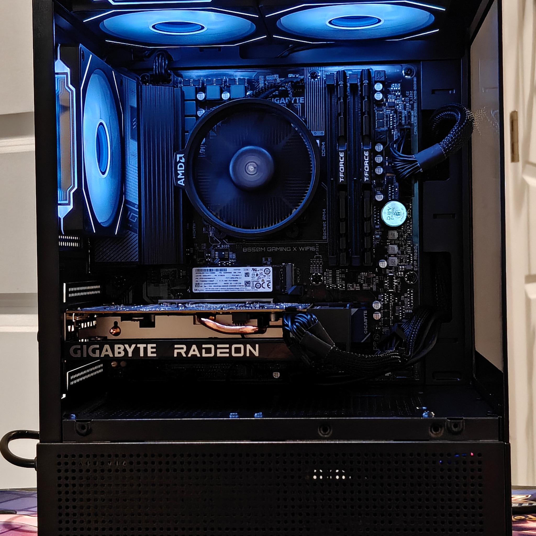 Radeon RX 6500 XT Custom Gaming PC - Ryzen 5 5500, 16GB RAM, 512GB SSD