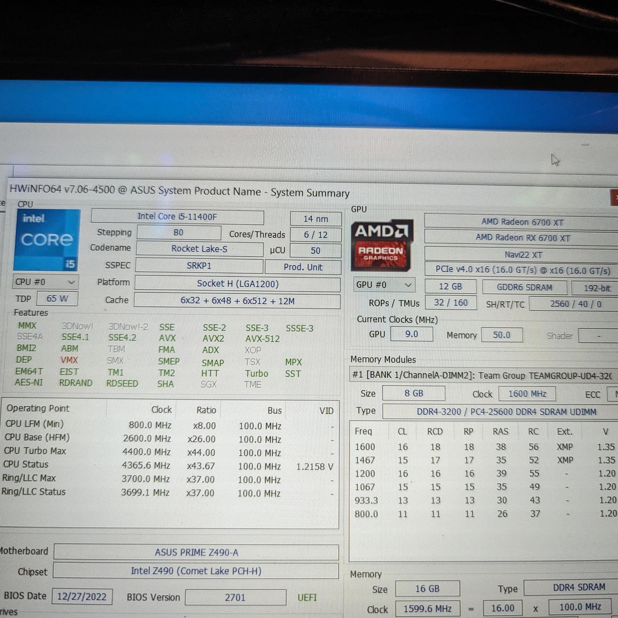 ULTIMATE VALUE PC Intel i5-11400f + RX 6700XT 12G w/ 16GB of DDR4 RAM & 500GB Sata SSD |