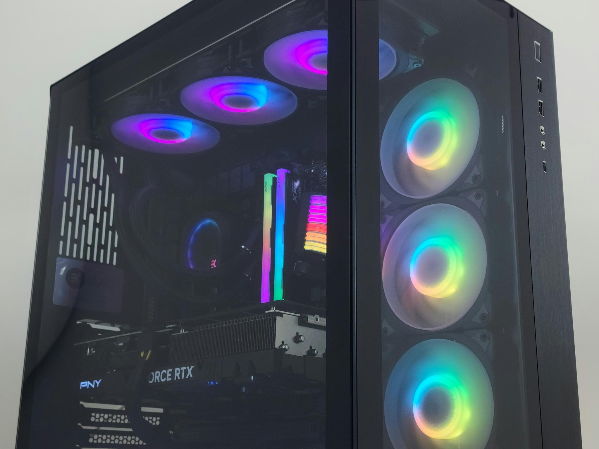 Gaming PC Ryzen 9 9950X3D 32GB RAM 2TB SSD RTX 4070 Ti SUPER 16GB Win11 Computer