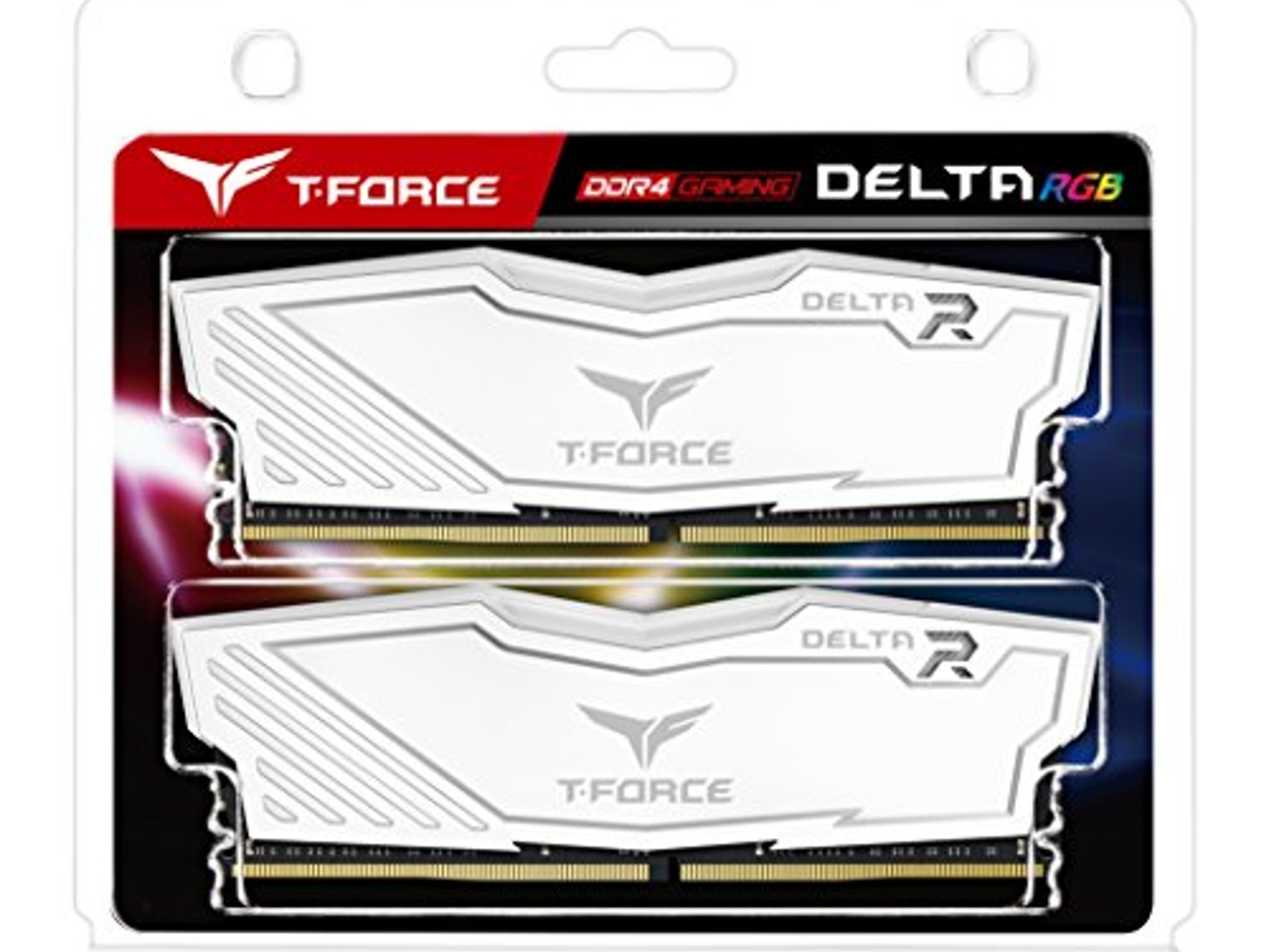 DDR4 32GB (2x16GB) 3200MHz CL16 RAM T-Force Delta RGB White, Used-Open Box