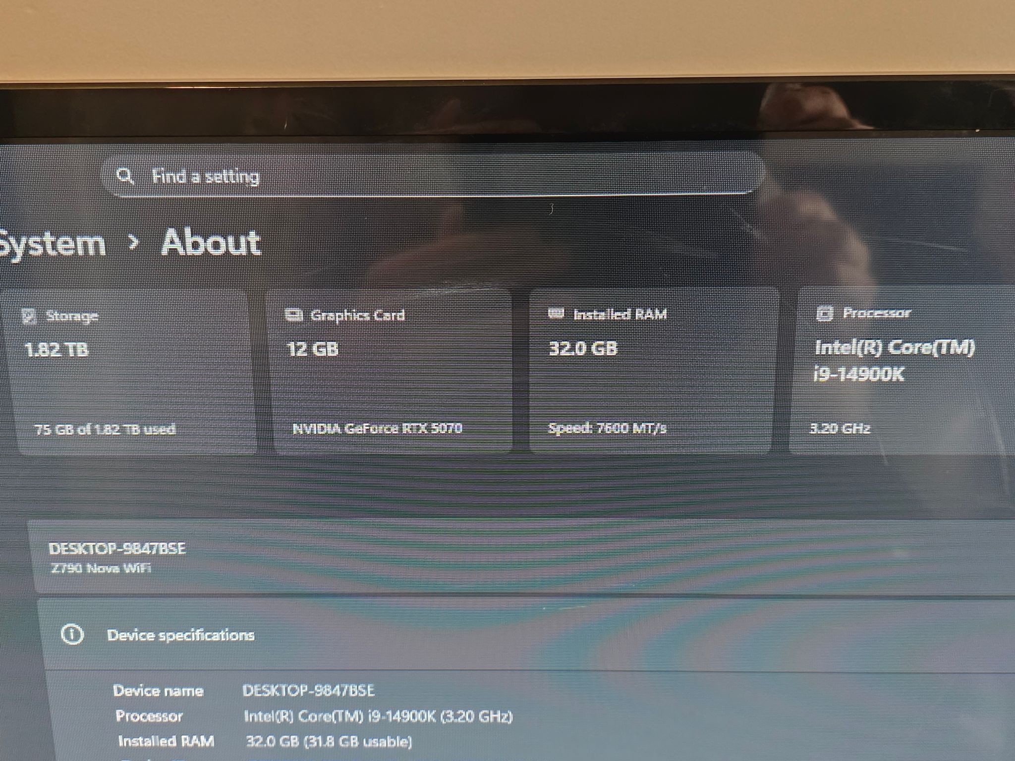 I9 14900k 5070 32gb ddr5