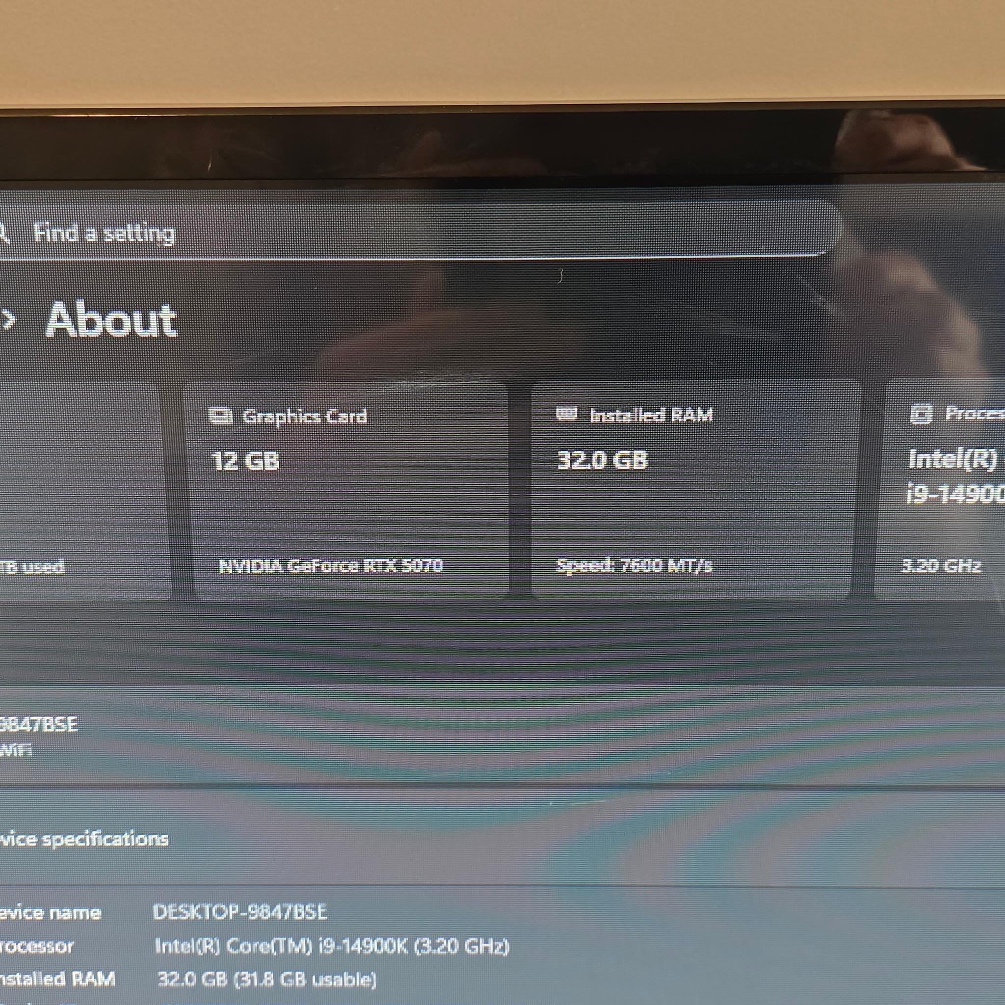 I9 14900k 5070 32gb ddr5