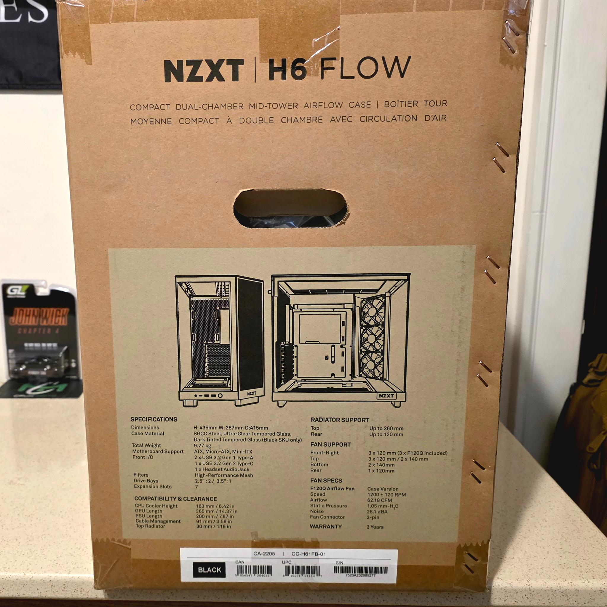 NZXT H6 Flow - Black - New