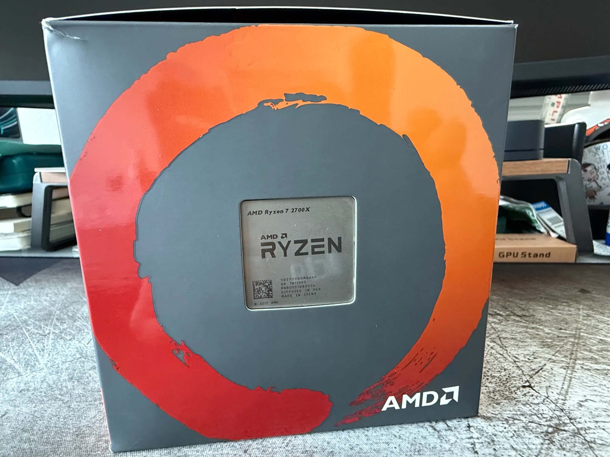 AMD Ryzen 7 2700X CPU 8-core 16-thread AM4 socket with Wraith Prism cooler
