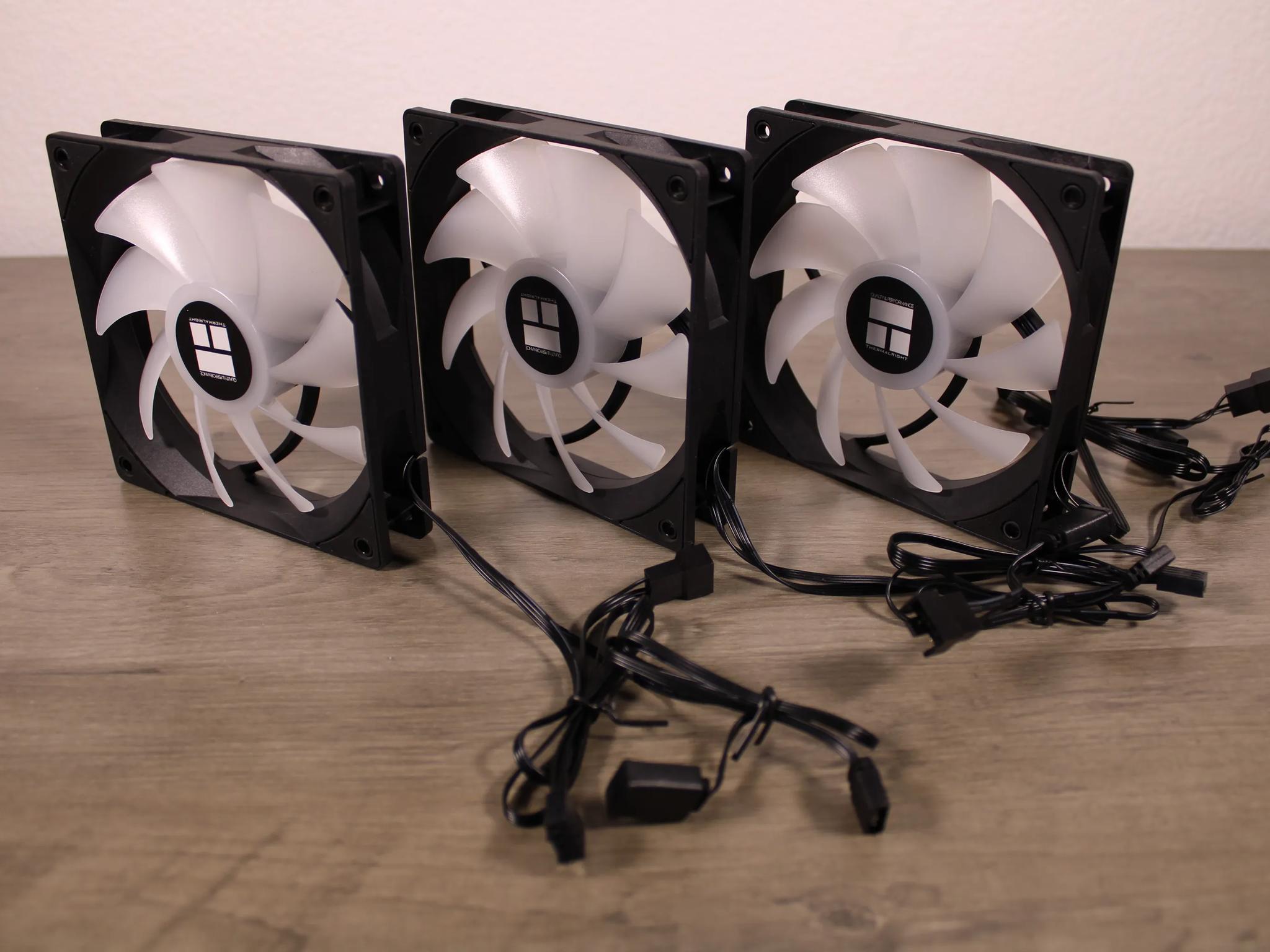 3 Thermaltake 120mm Case Fans| PWM ARGB Fans with S-FDB Bearings | BRAND NEW