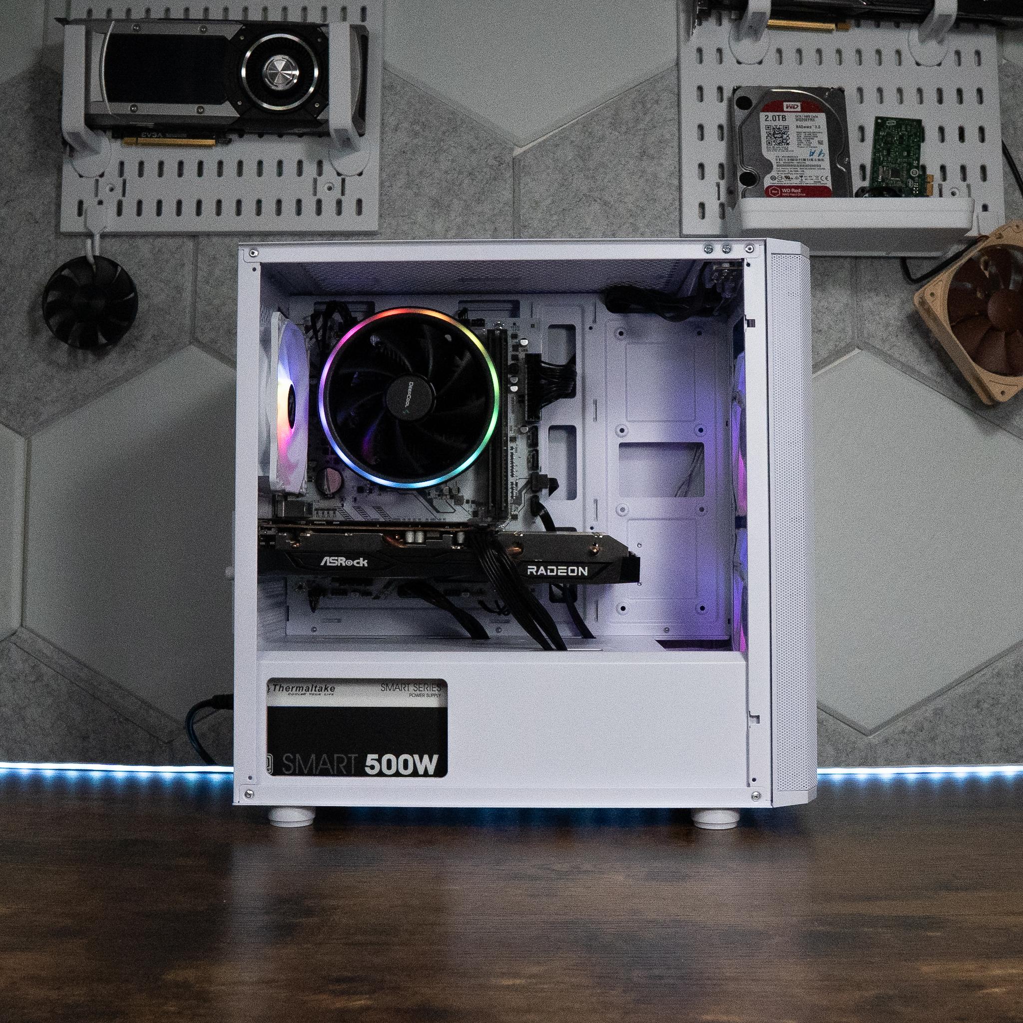 🌨🌌 | ASROCK RX 6600 8GB OC | RYZEN 5 5500 | 16GB DDR4 RAM | 1.25TB | Arctic Sky