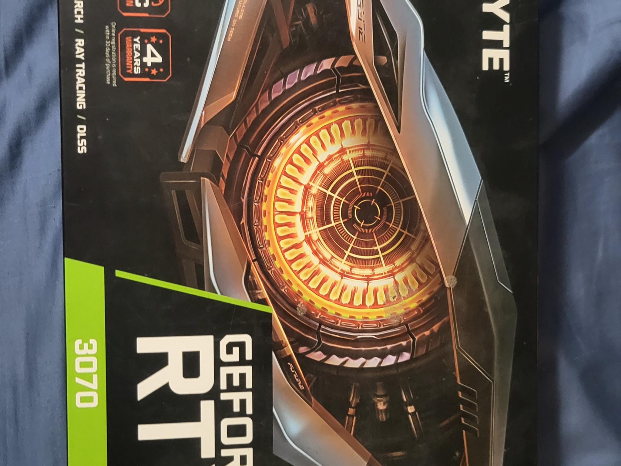 RTX GIGBAYTE 3070 OC With Box
