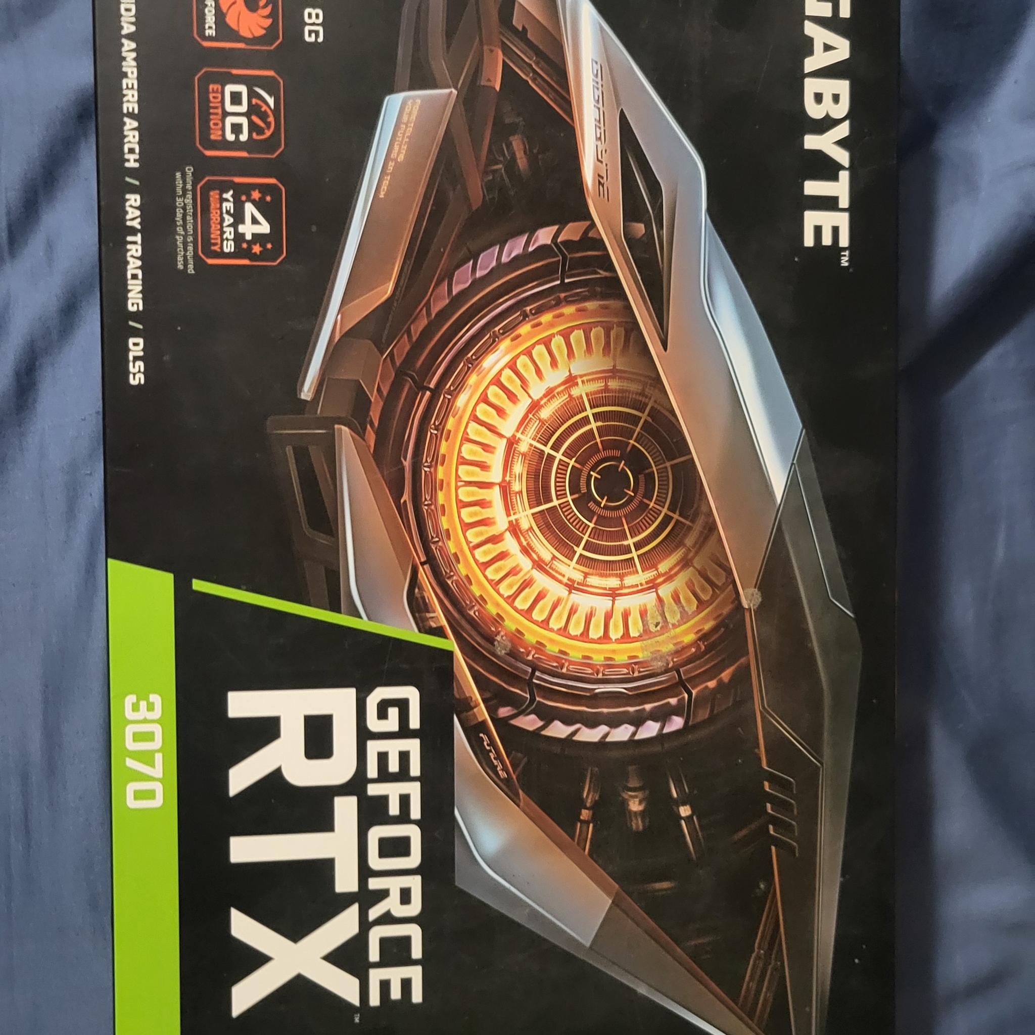 RTX GIGBAYTE 3070 OC With Box