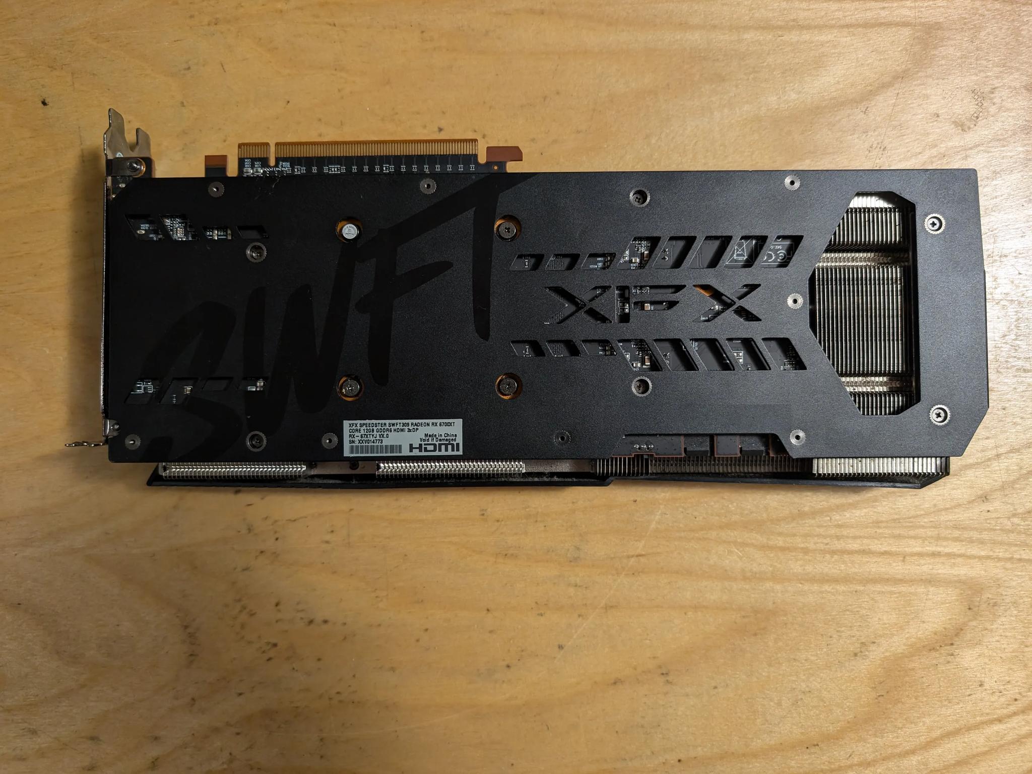 XFX AMD Radeon RX 6700 XT 12GB graphics card