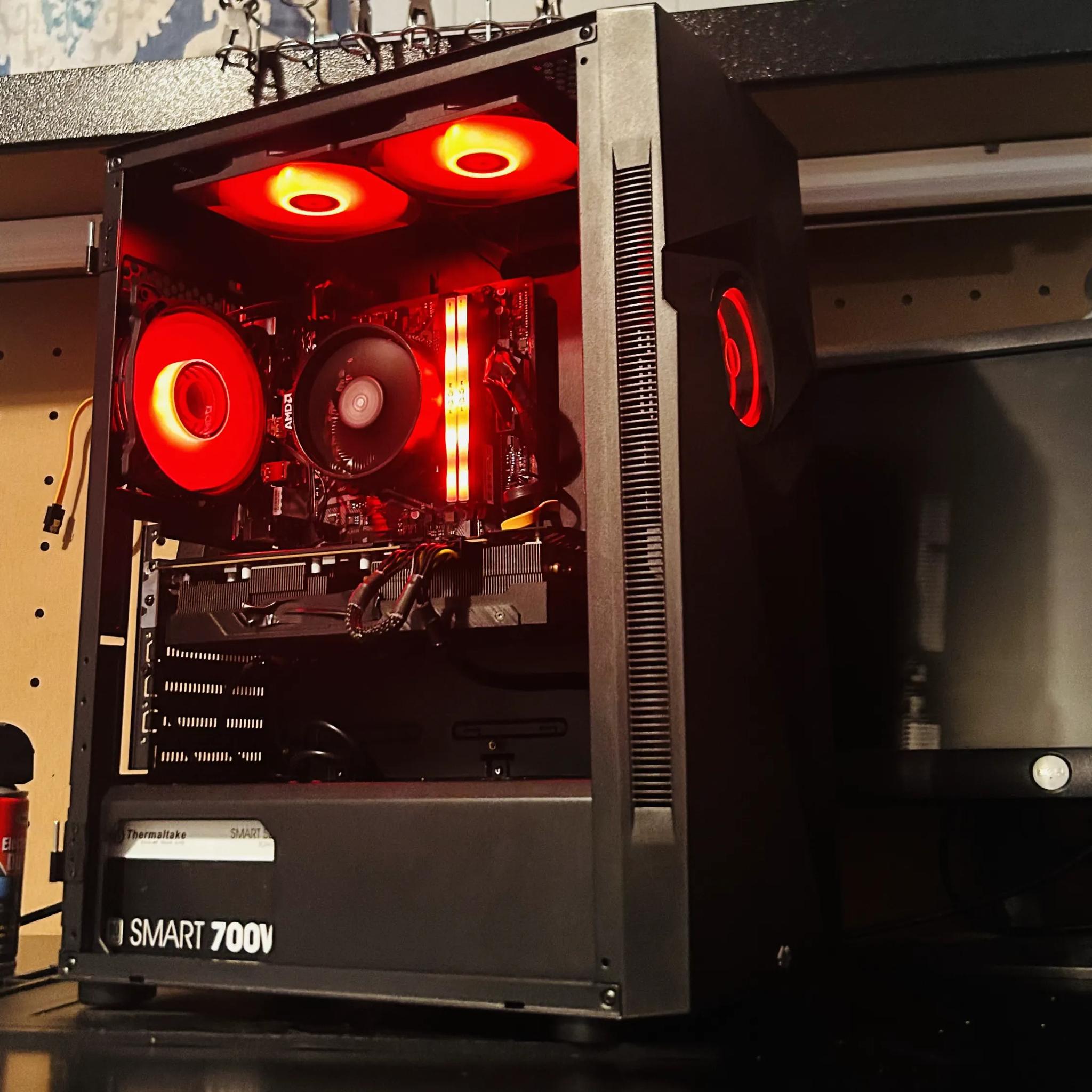 ♦️RYZEN 5+RX5700XT 🌈ARGB🌈Gaming/Streaming PC♦️