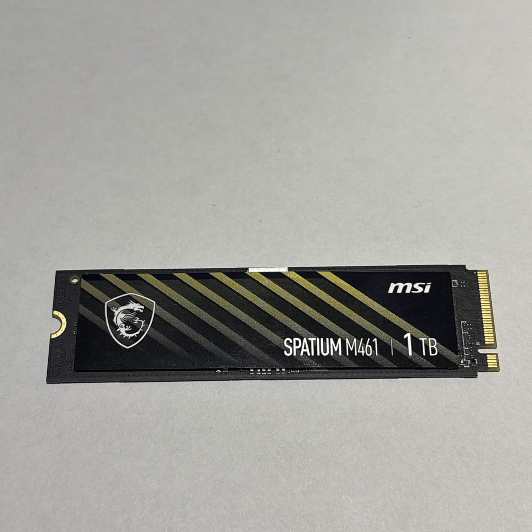MSI SPATIUM M461 1TB PCIe Gen4 NVMe M.2 SSD | Tested Working