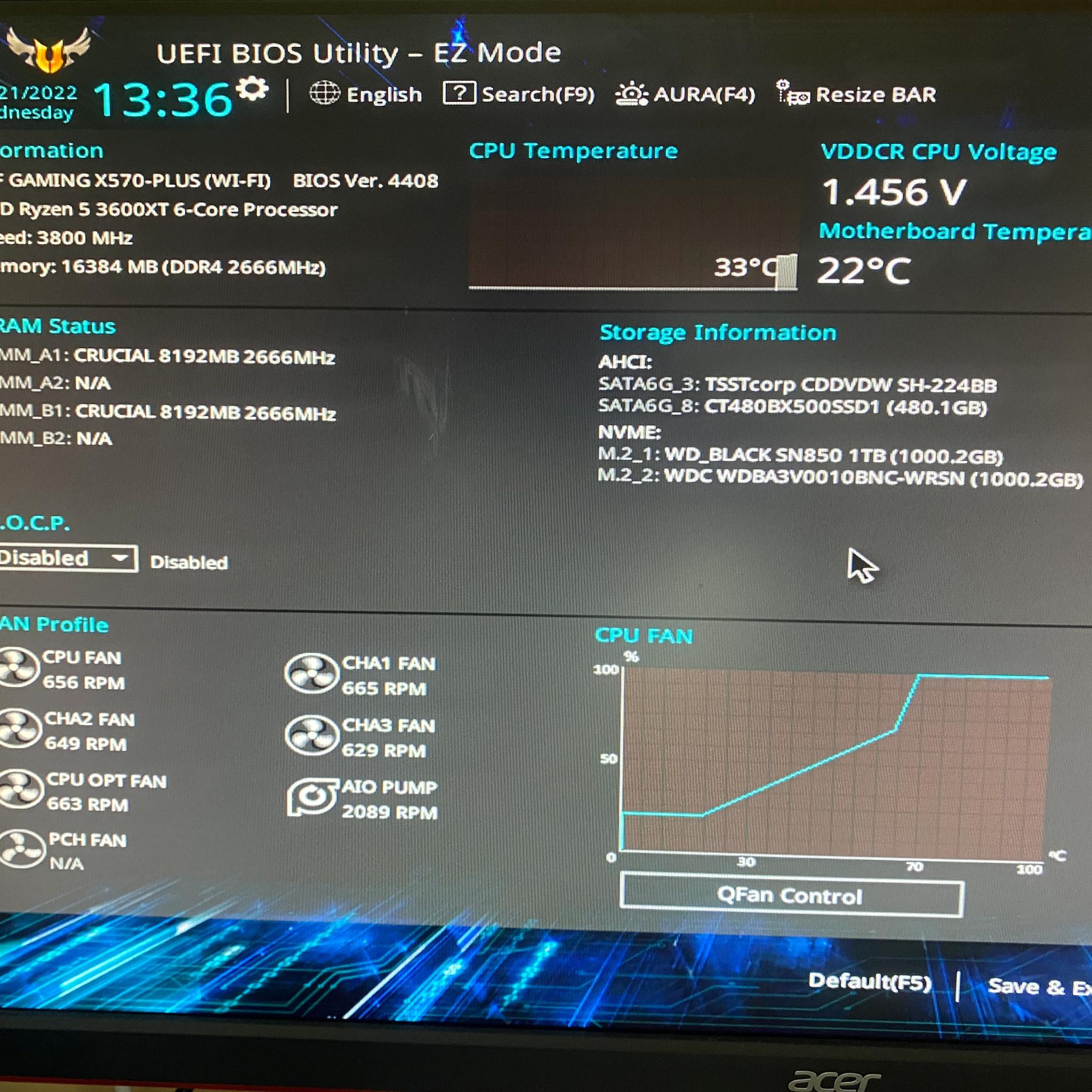 AMD Ryzen 5 3600XT 3.8 GHz 6-Core Processor and AMD Cooler in box.