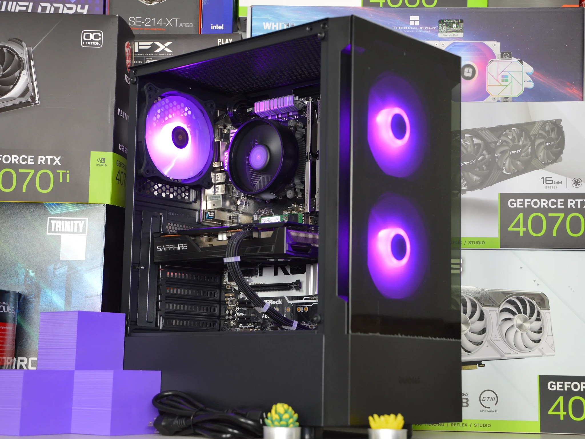 ⚫🌌| RX 5500XT 8GB | RYZEN 5 1600 | 16GB DDR4 RAM | 256GB NVME SSD + 1TB HDD | Midnight Nova |