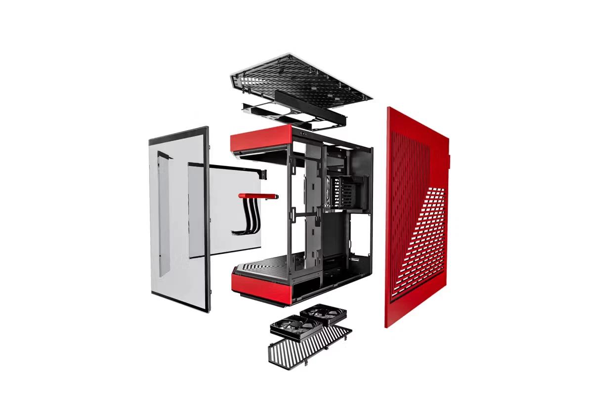 HYTE Y60 w/ 12.6″ LCD ATX Mid-Tower PC Computer Case Dual-Chamber Panoramic Glass
