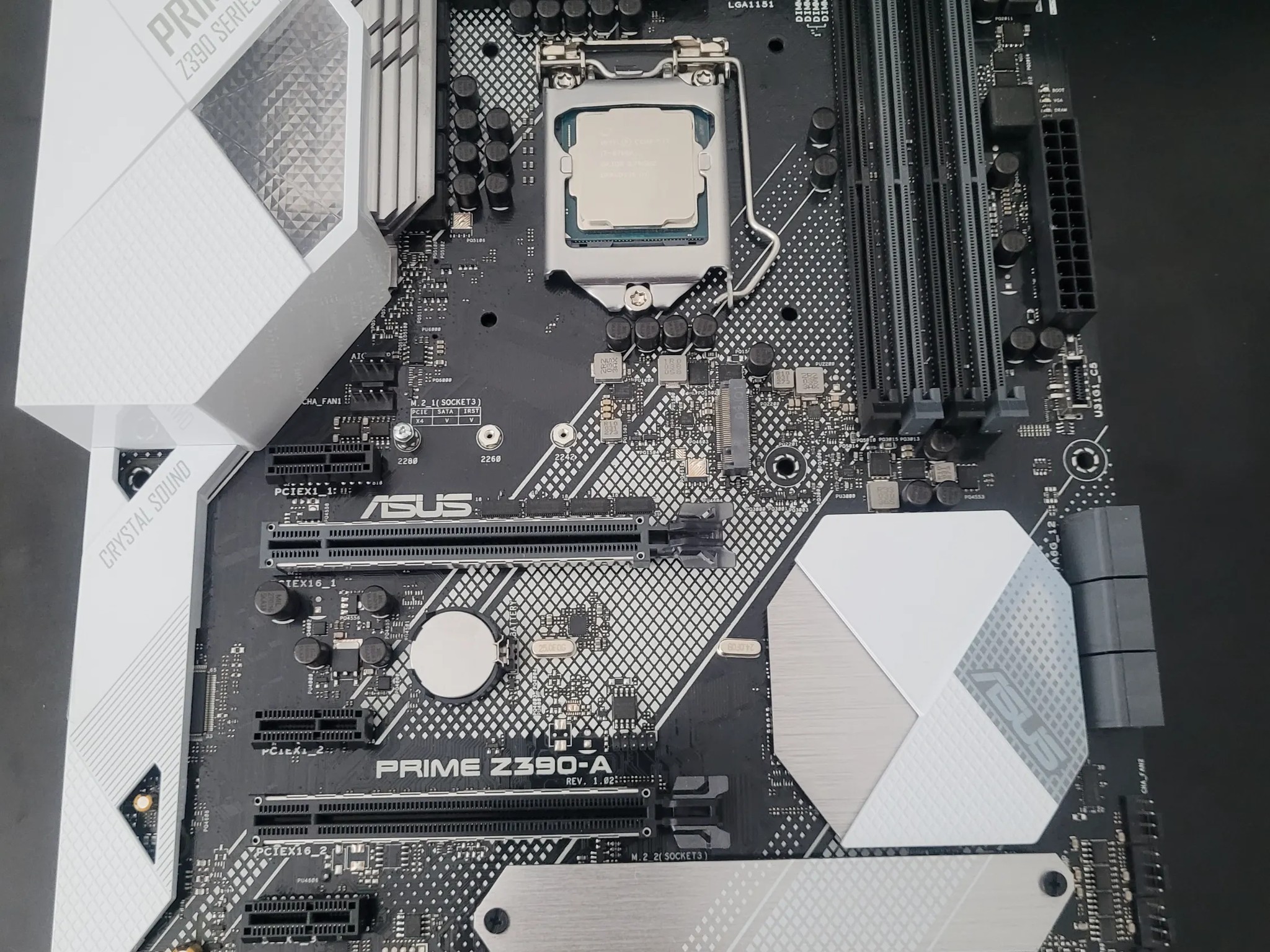 Asus Prime Z390-A with Intel i7 8700K
