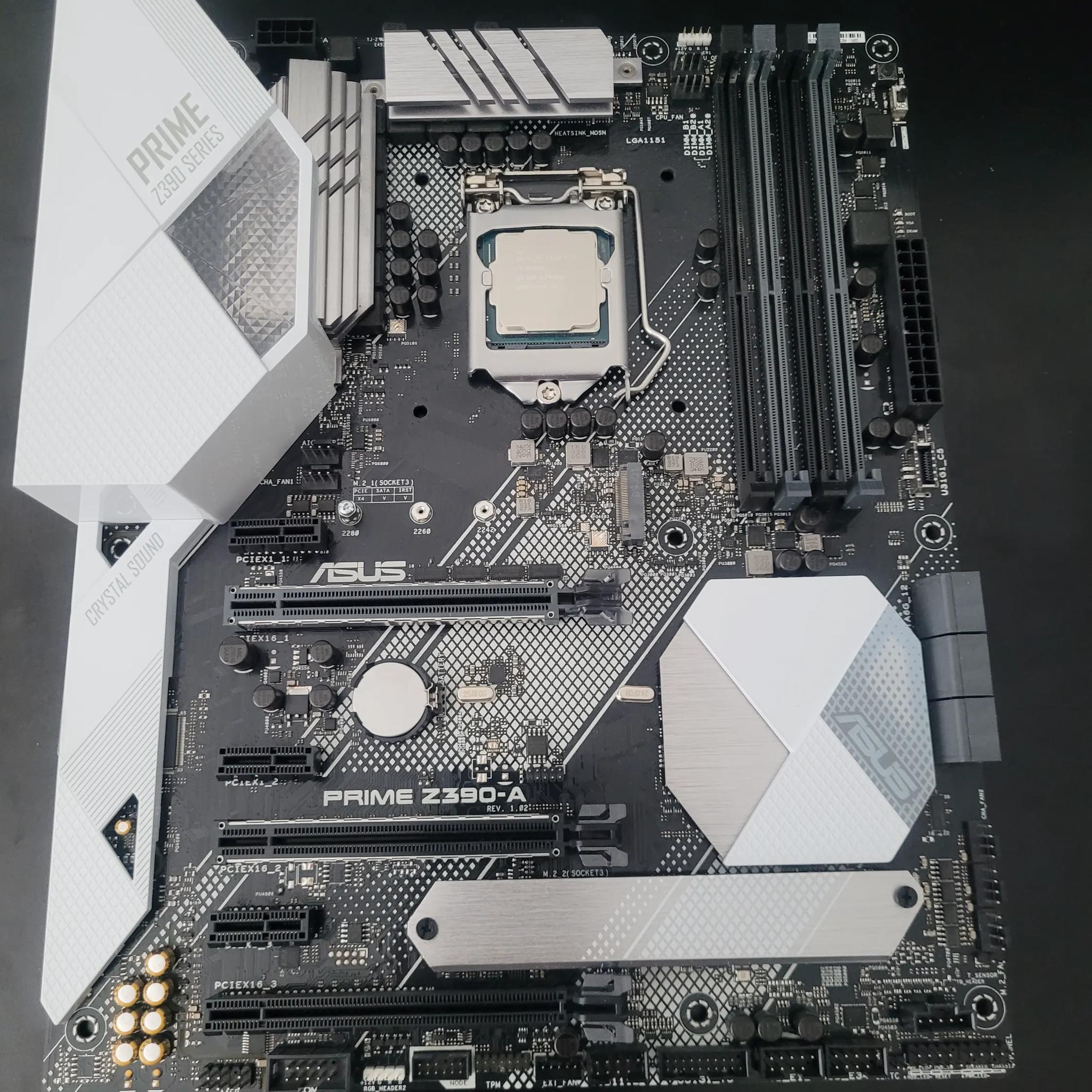 Asus Prime Z390-A with Intel i7 8700K