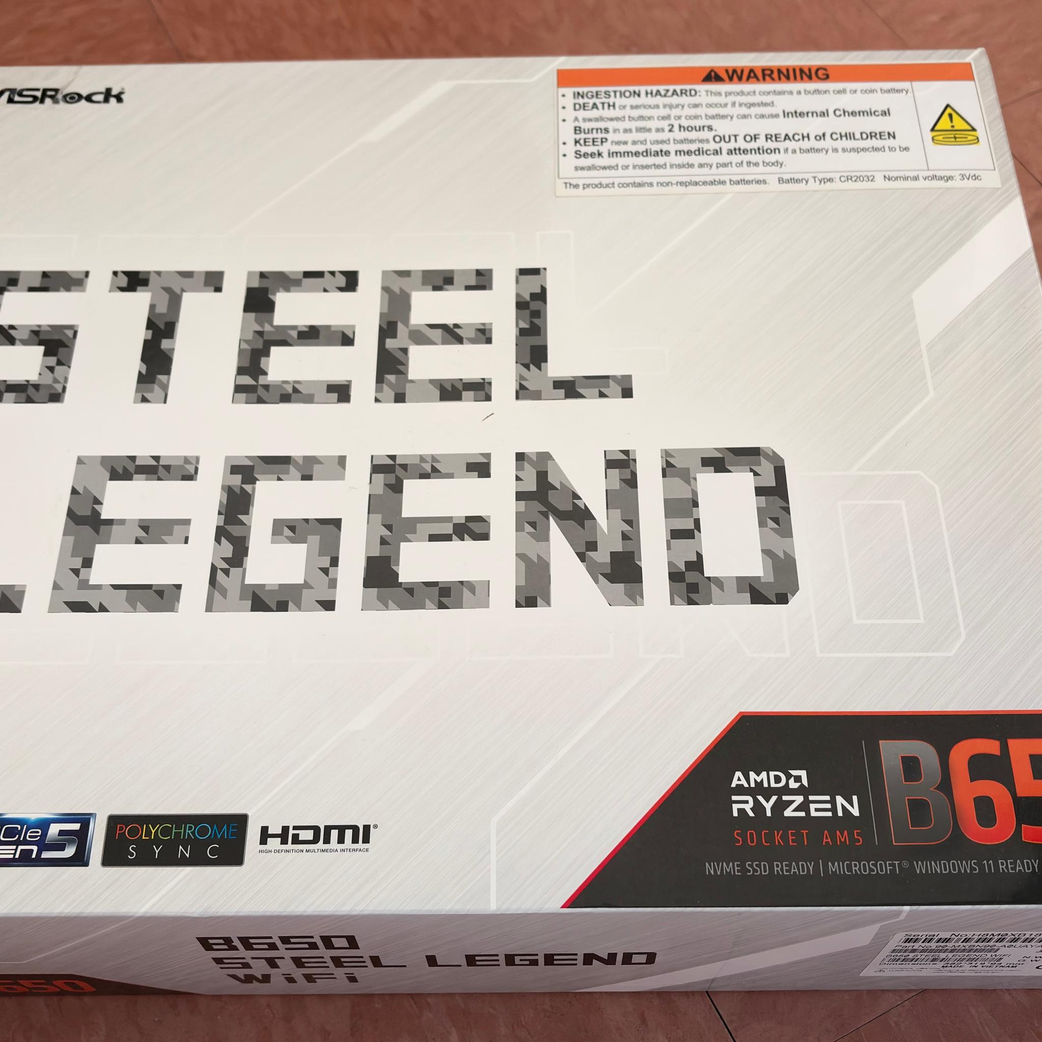 ASRock B650 Steel Legend WiFi | AMD AM5 motherboard (for Ryzen 9000/8000/7000 CPUs)