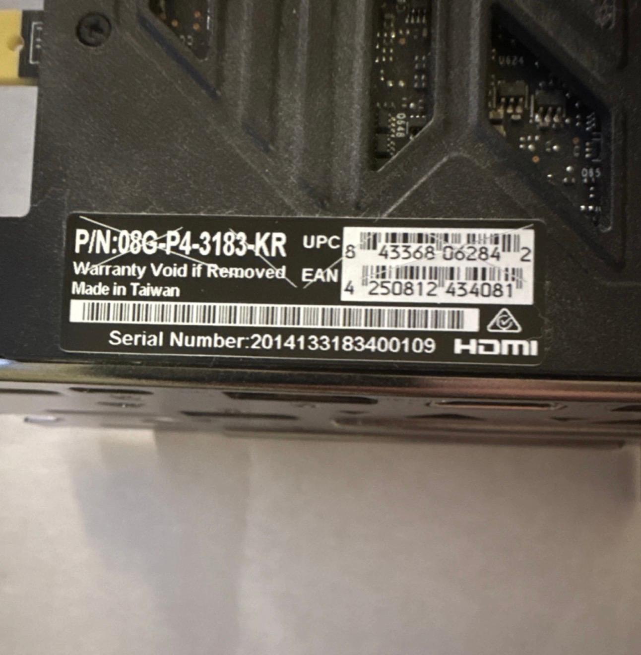 EVGA RTX 2080 SUPER XC ULTRA GAMING 8GB GDDR6 — Tested & Working