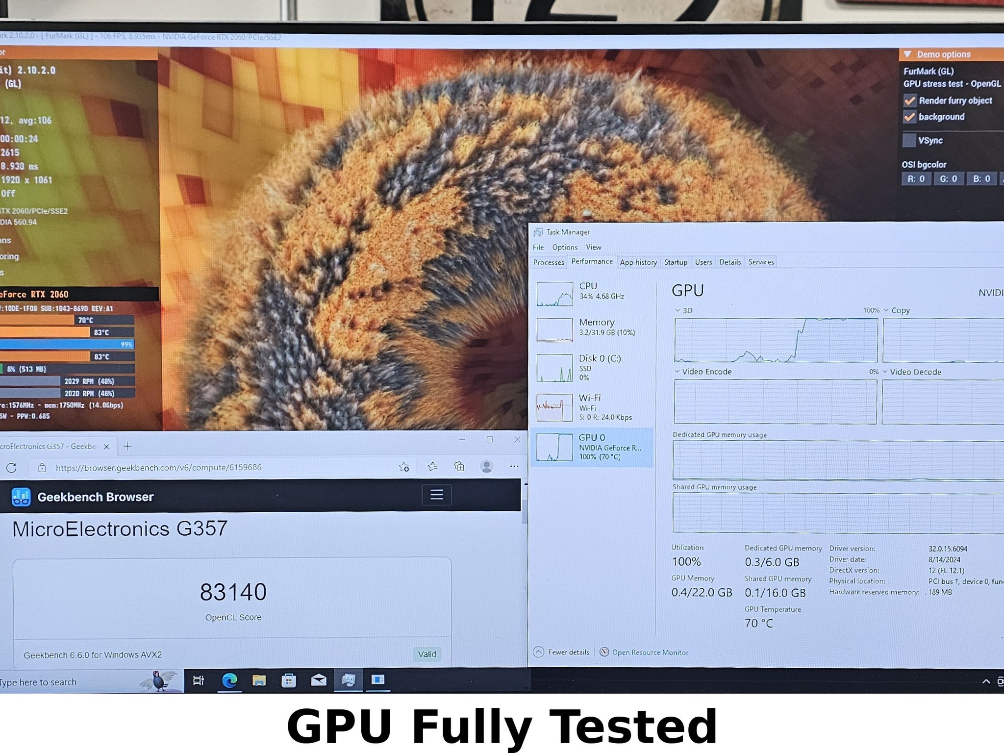 RTX 2060 ASUS TUF Gaming 6GB