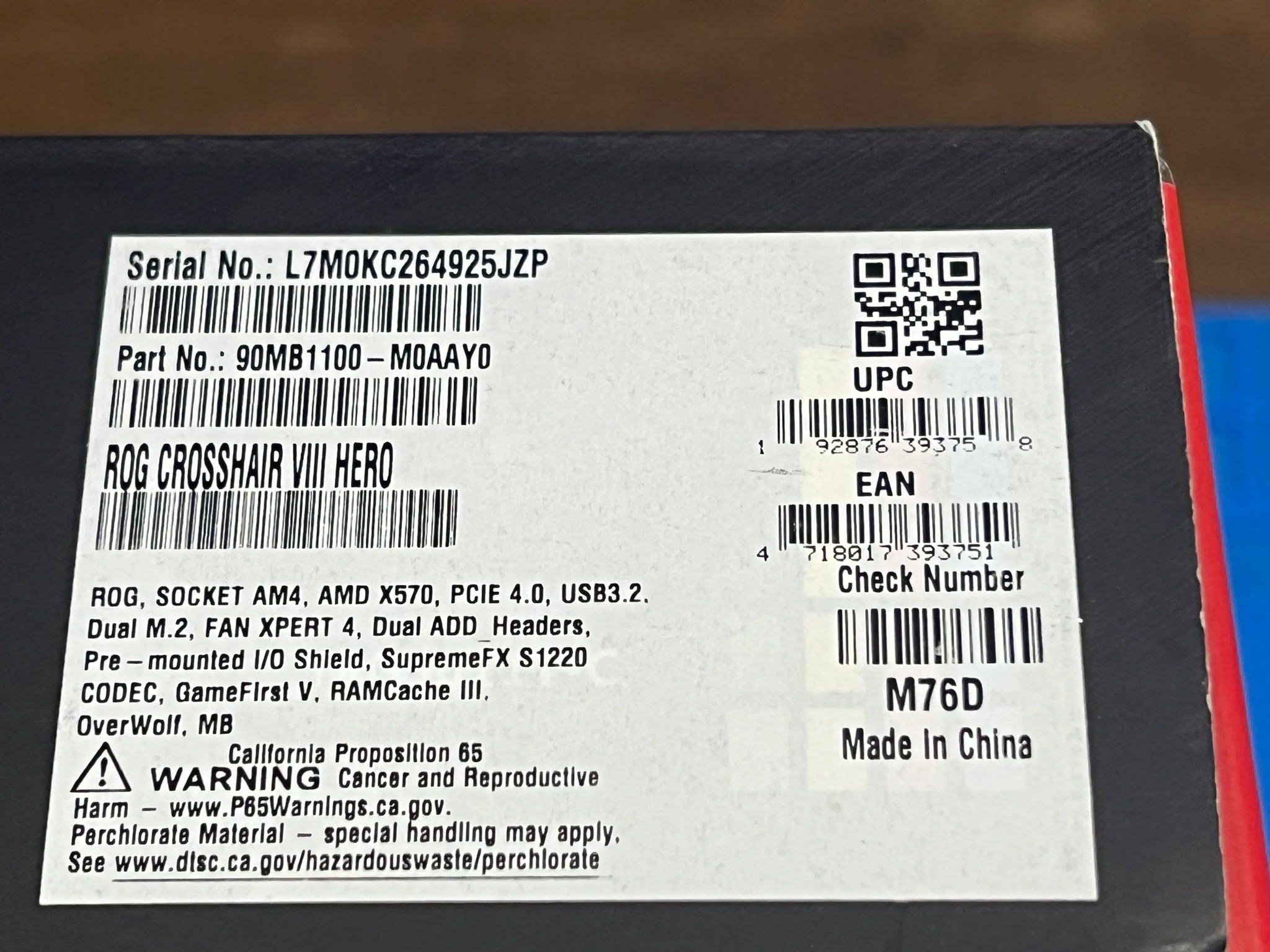 ASUS ROG CROSSHAIR VIII MOTHERBOARD INCLUDES AMD RYZEN 9 5900X PROCESSOR