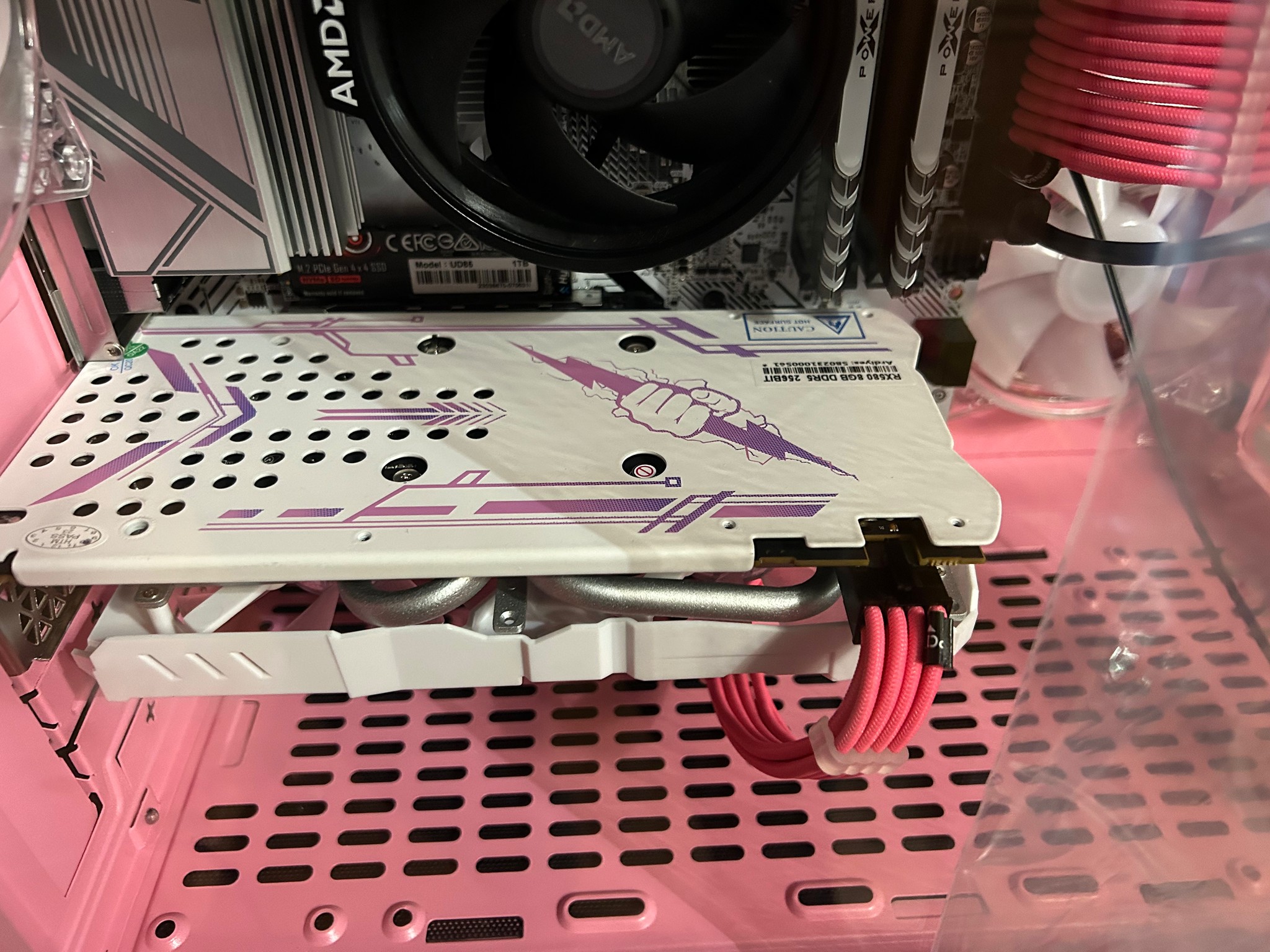 Palworld ready...White and Pink Gamer PC  (NEW upgraded GPU)