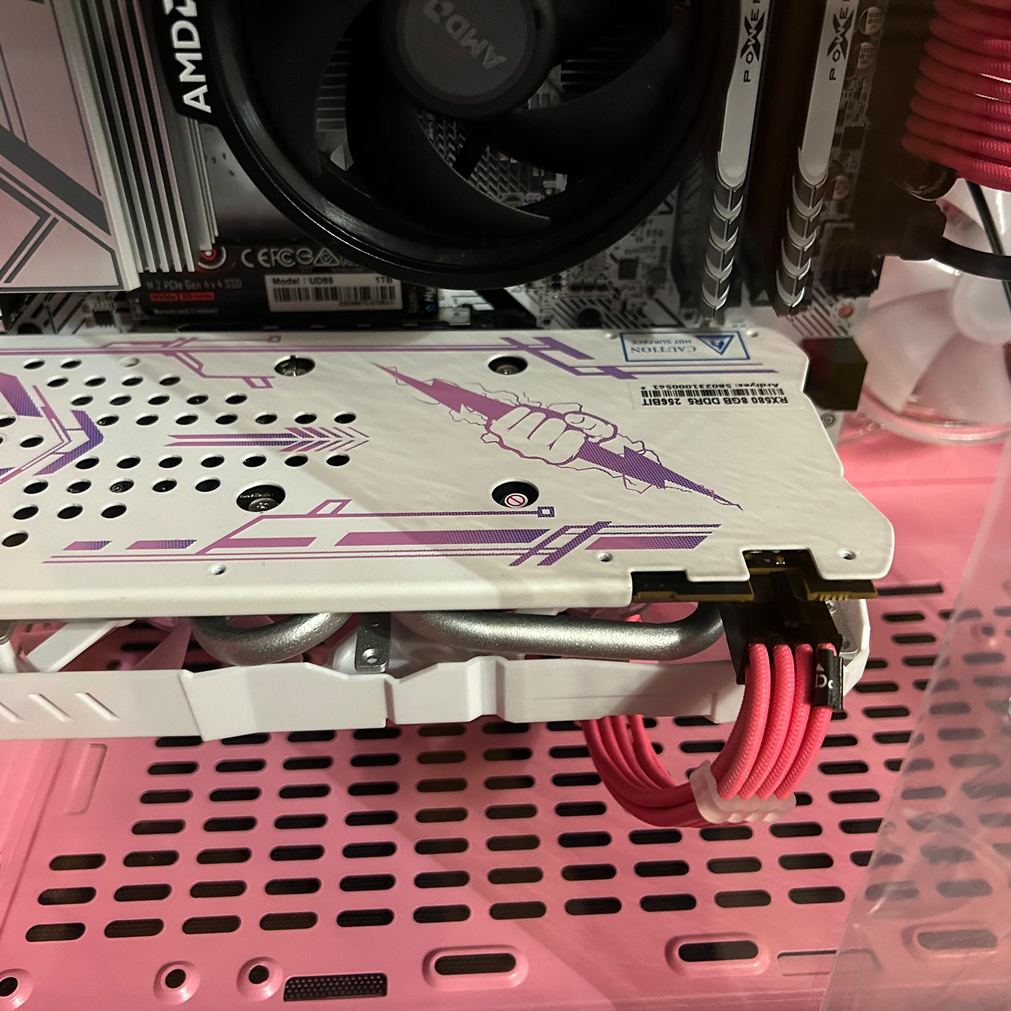 Palworld ready...White and Pink Gamer PC  (NEW upgraded GPU)