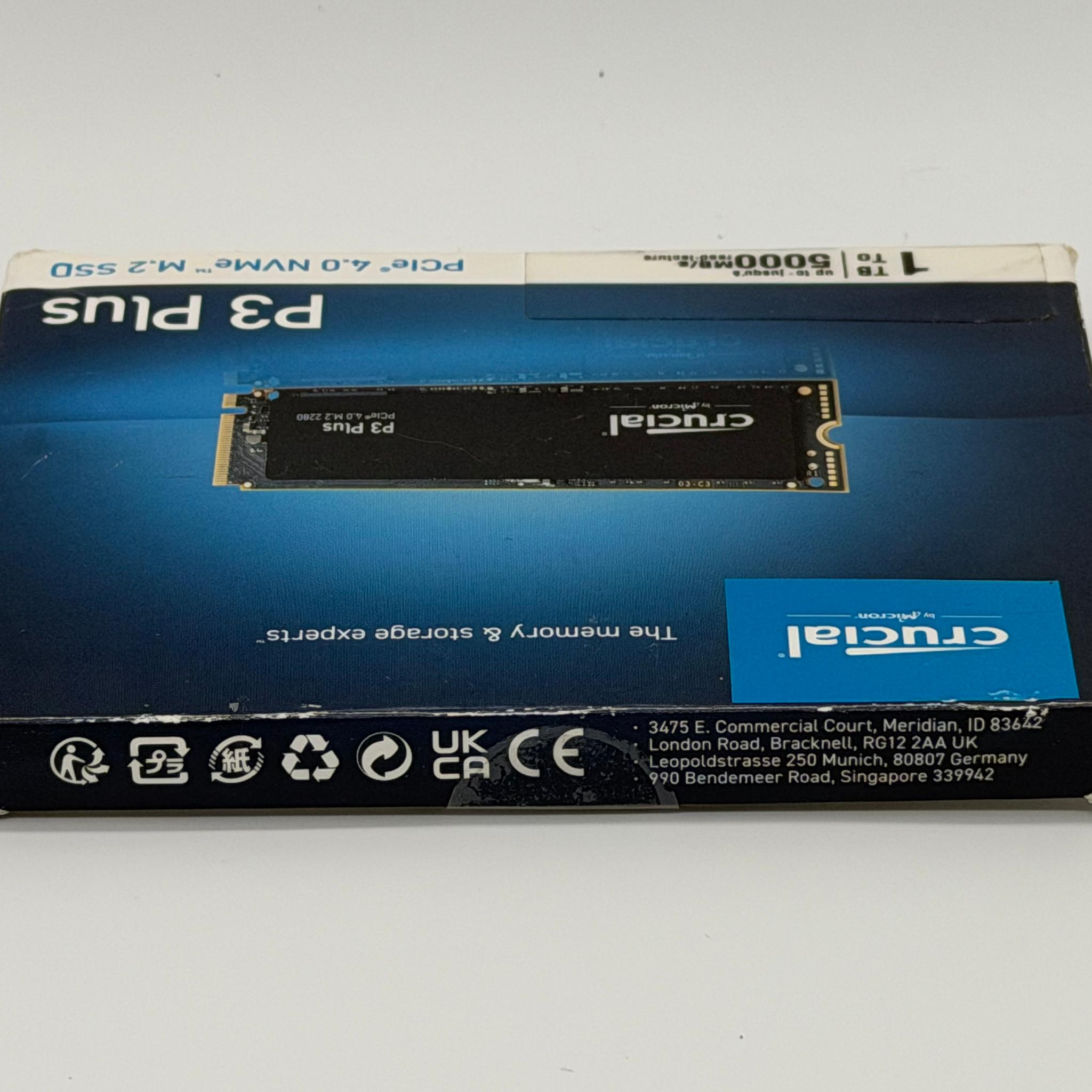 Crucial P3 Plus 1TB NVMe Internal SSD (CT1000P3PSSD8)