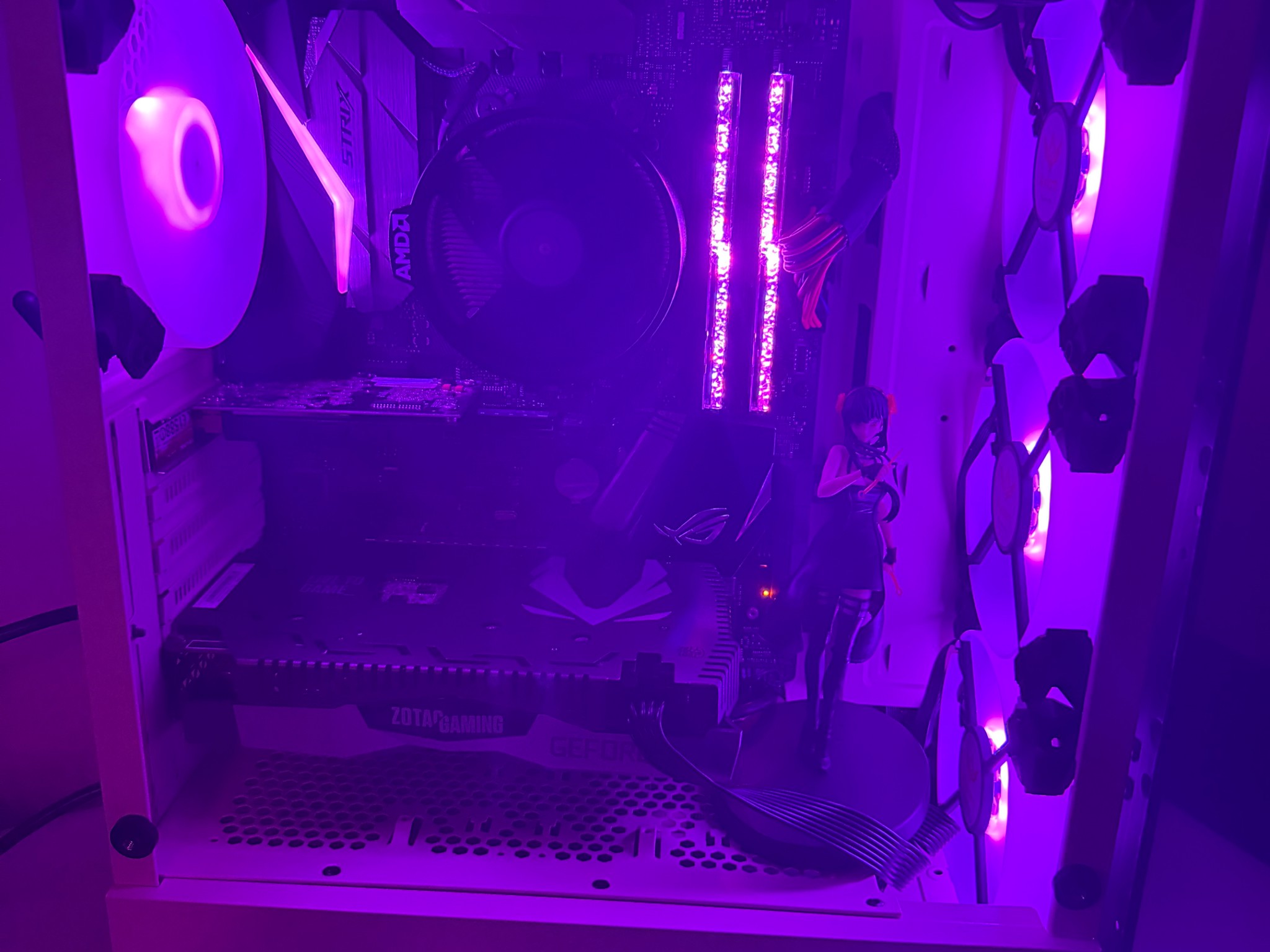 Pink Sparkle✨ Gaming PC | Ryzen 5 2600X | RTX 2060 | 16GB RAM | 120GB SSD/1.5TB HDD | Windows 11 Pro