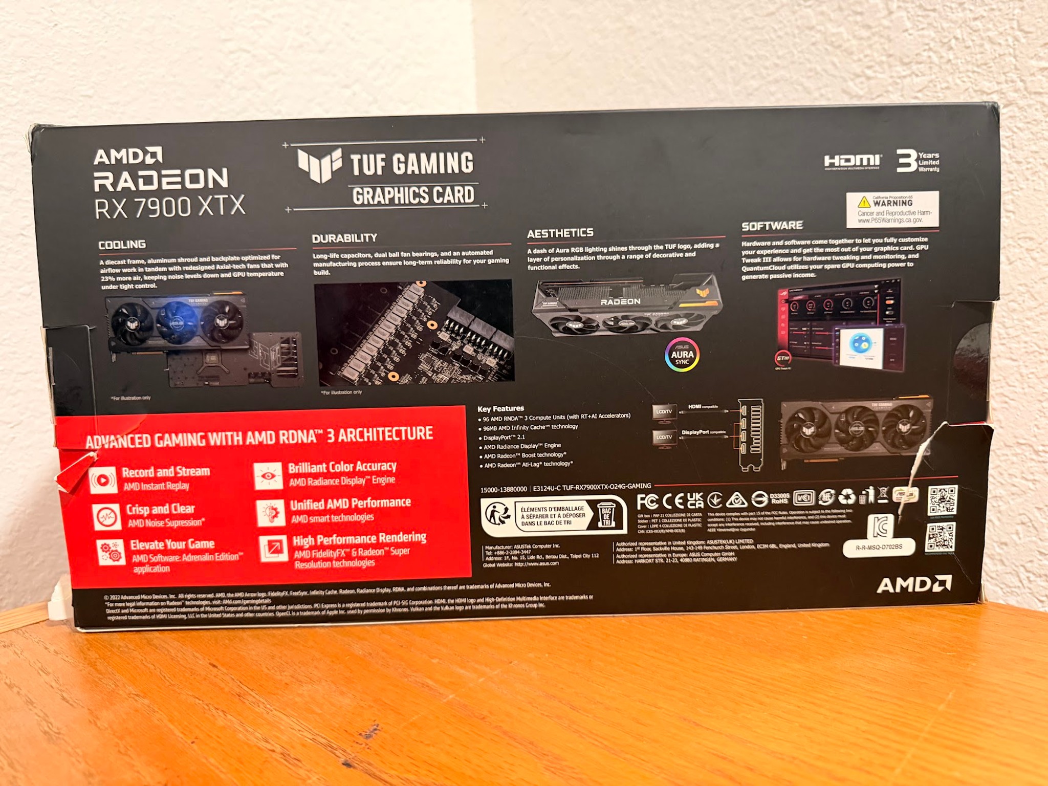 ASUS TUF Gaming Radeon RX 7900 XTX OC Edition