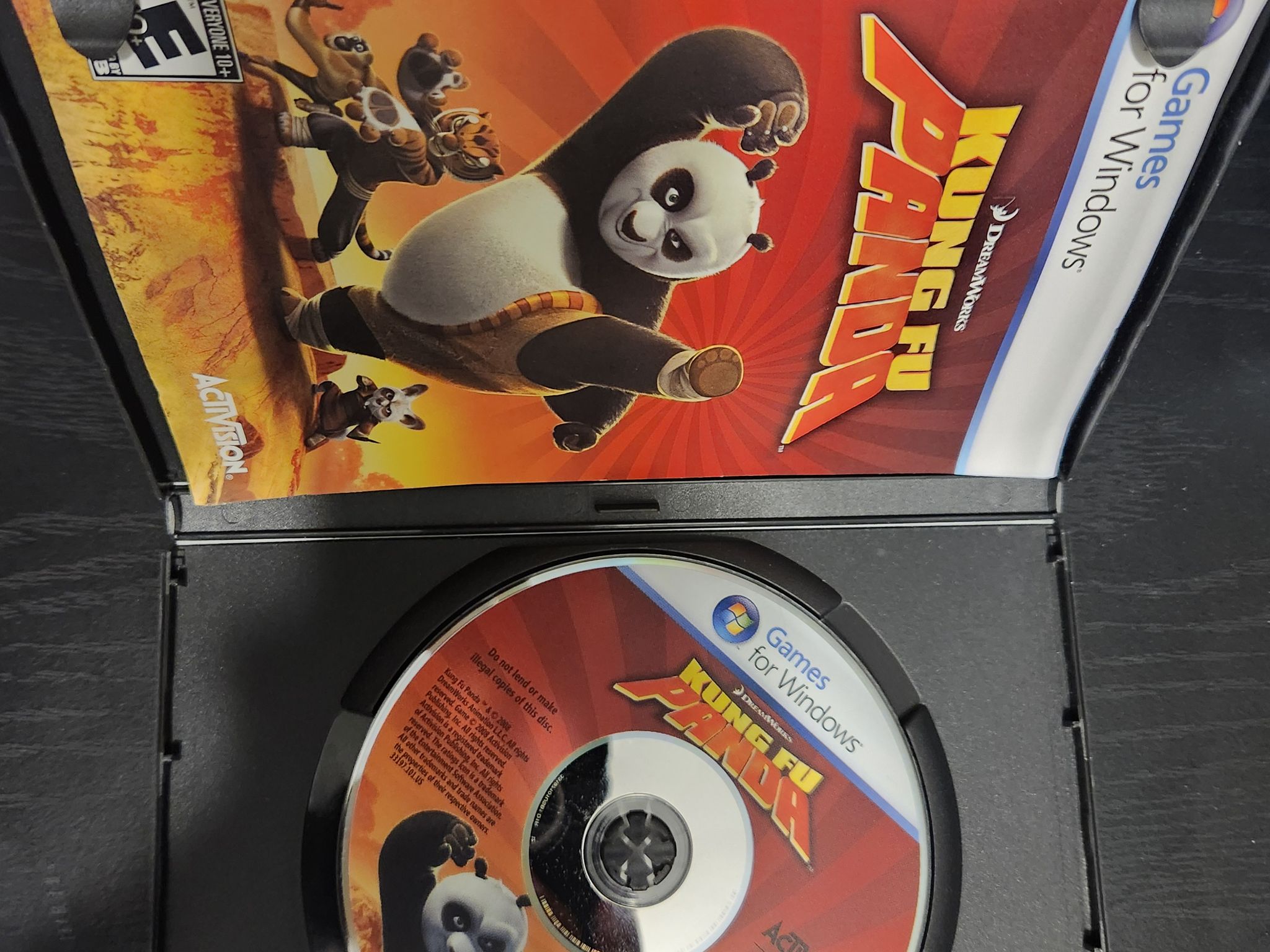 Kung Fu Panda retro game DVD ready to play