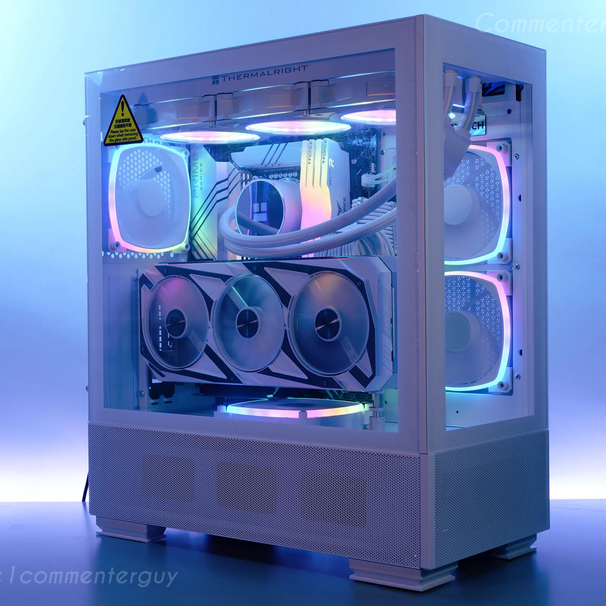 White RTX 3070ti, 12600k, 32gb ram, 1tb nvme aRGB pc build