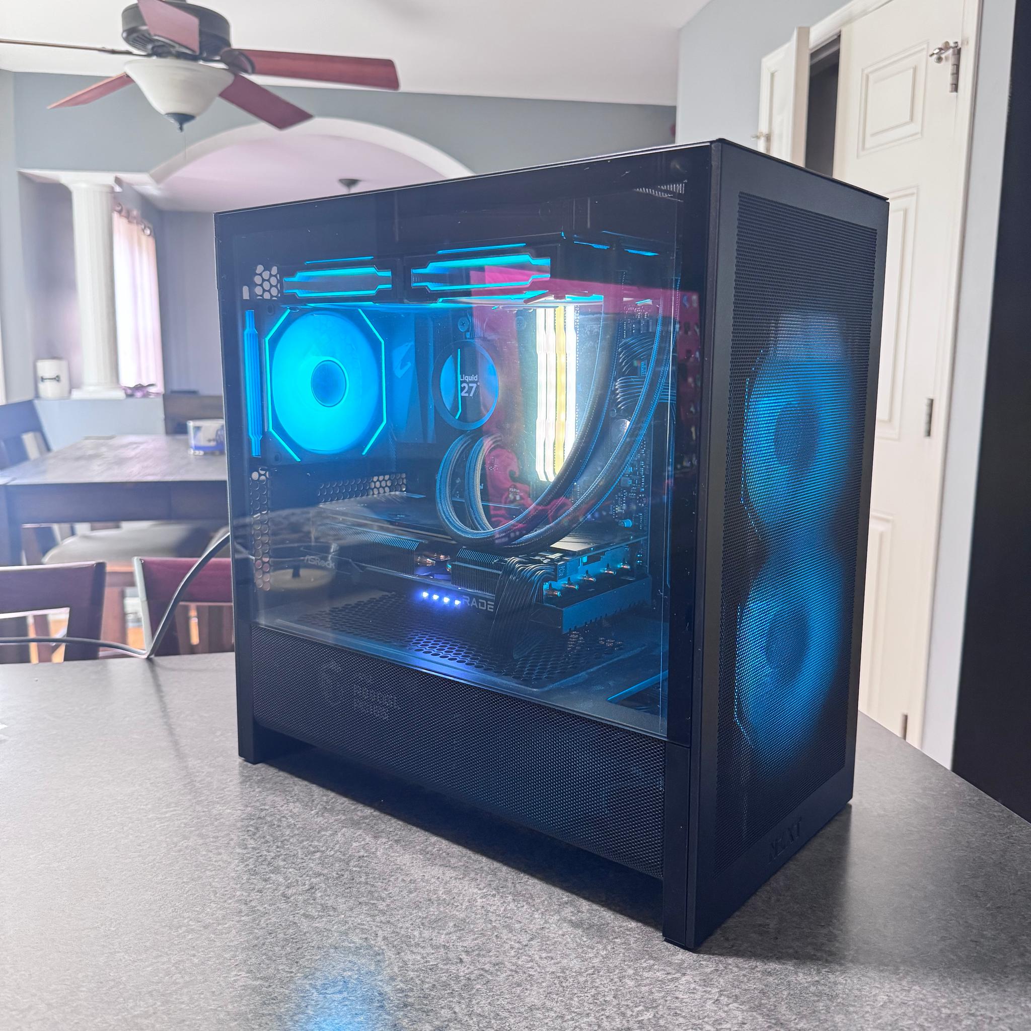 High-End 1440p Gaming PC | Ryzen 7 5700X3D + RX 7700 XT | Clean RGB Build