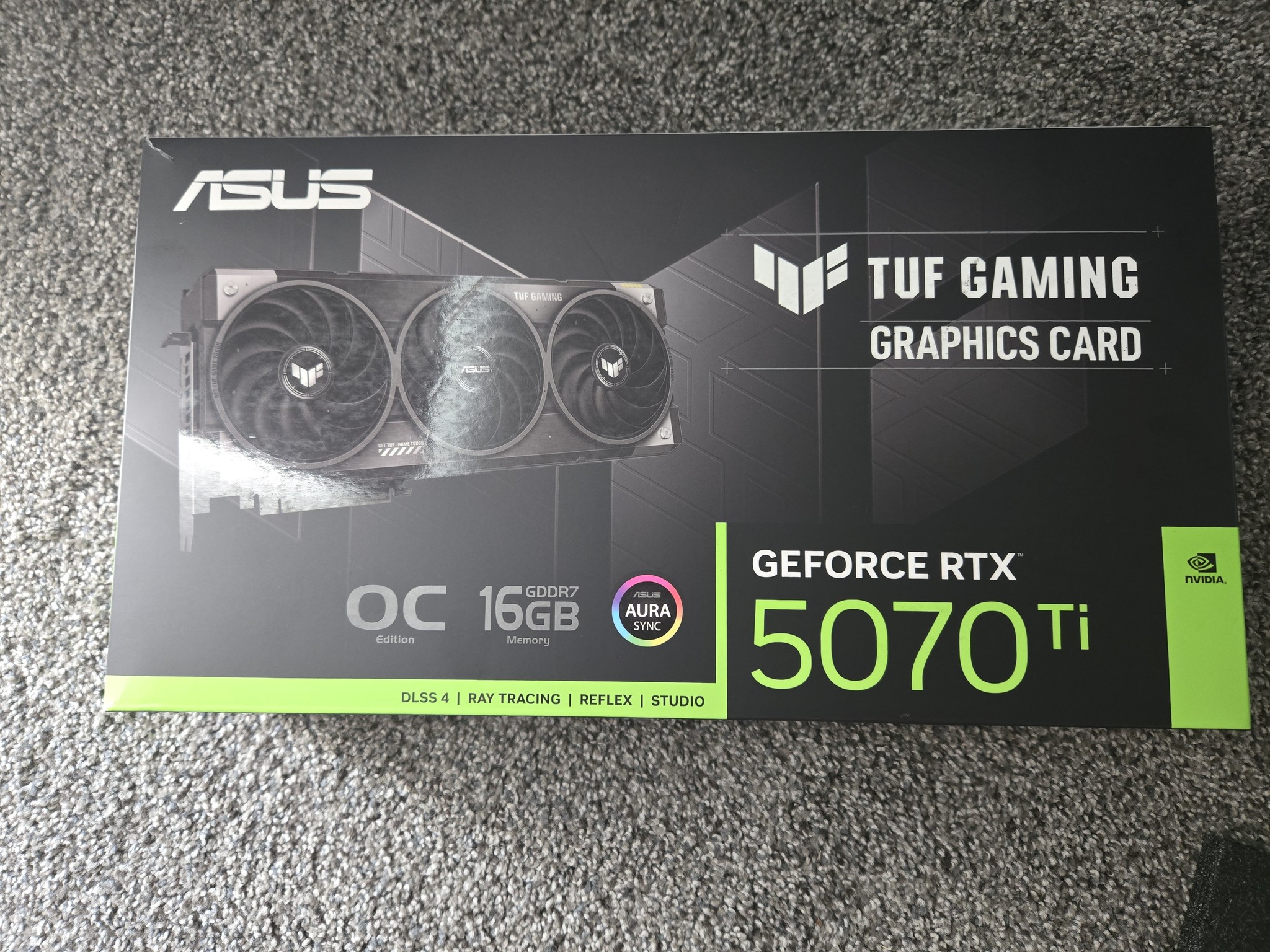 ASUS TUF NVIDIA GEFORCE RTX 5070 Ti OC Edition - Black
