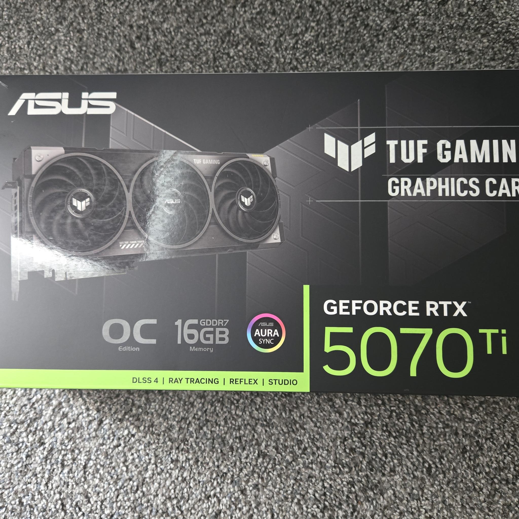 ASUS TUF NVIDIA GEFORCE RTX 5070 Ti OC Edition - Black
