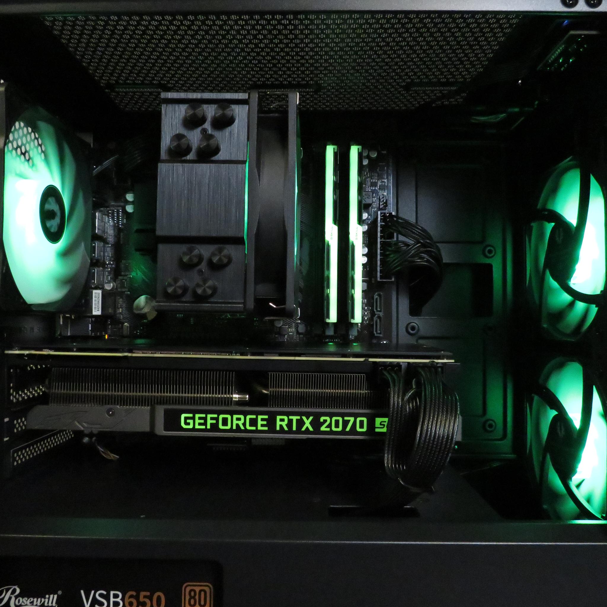 Good looking mid-range gamer: Ryzen 5 3600 + RTX 2070 Super + 16 GB DDR4 + 1 TB NVME