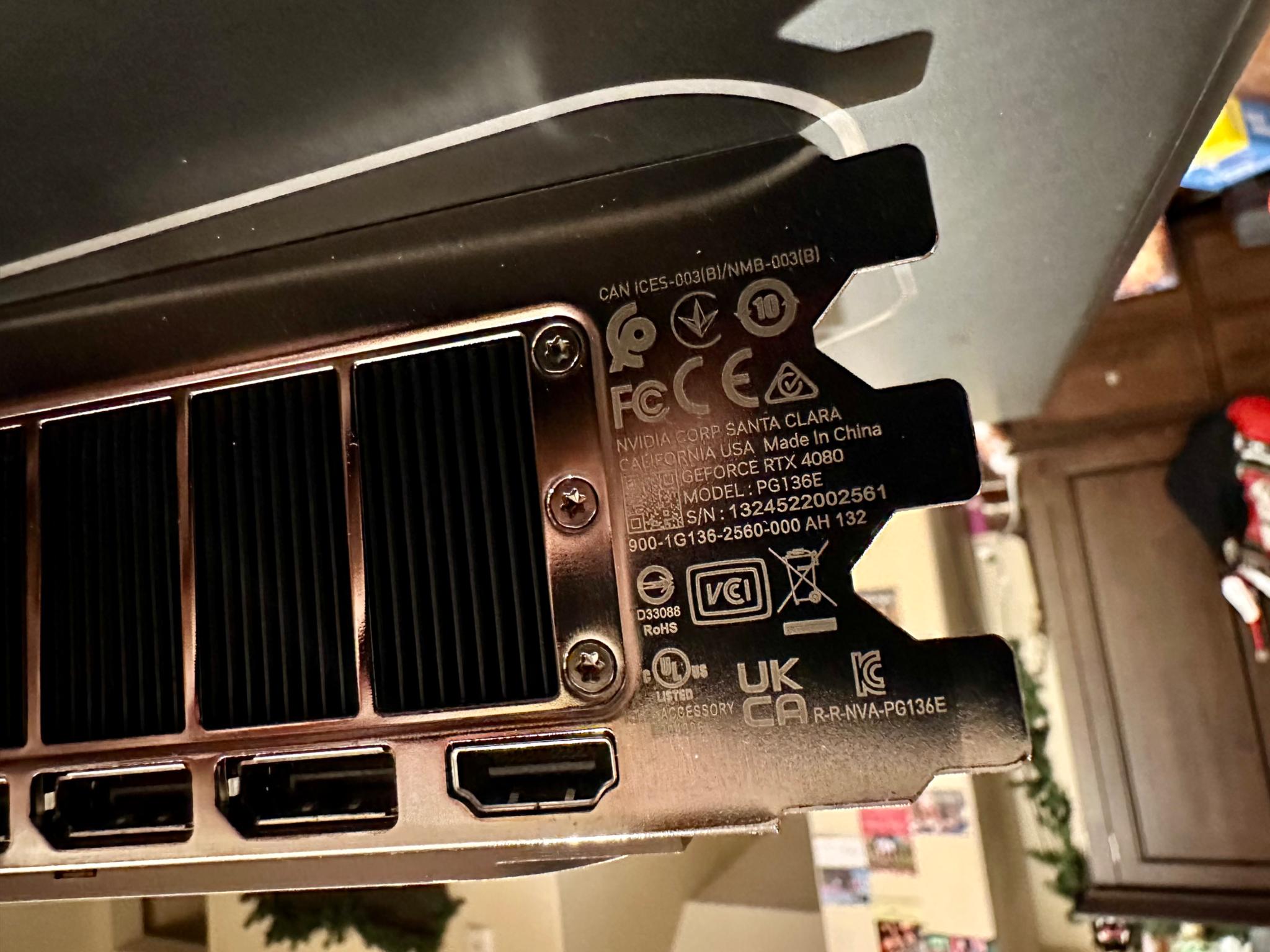 Nvidia RTX 4080 Founders - Excellent Condition