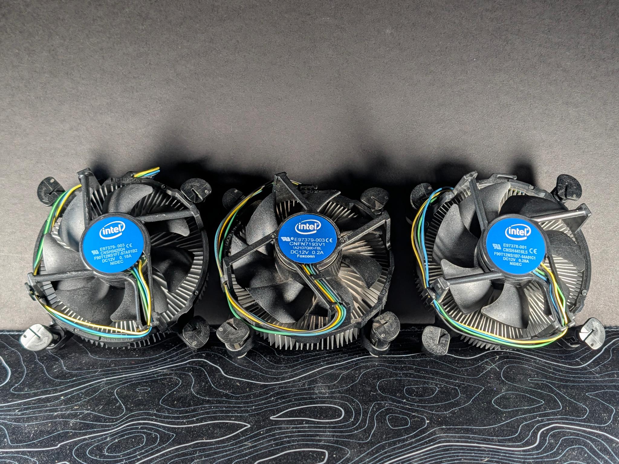 Lot of 6 Intel CPU Coolers